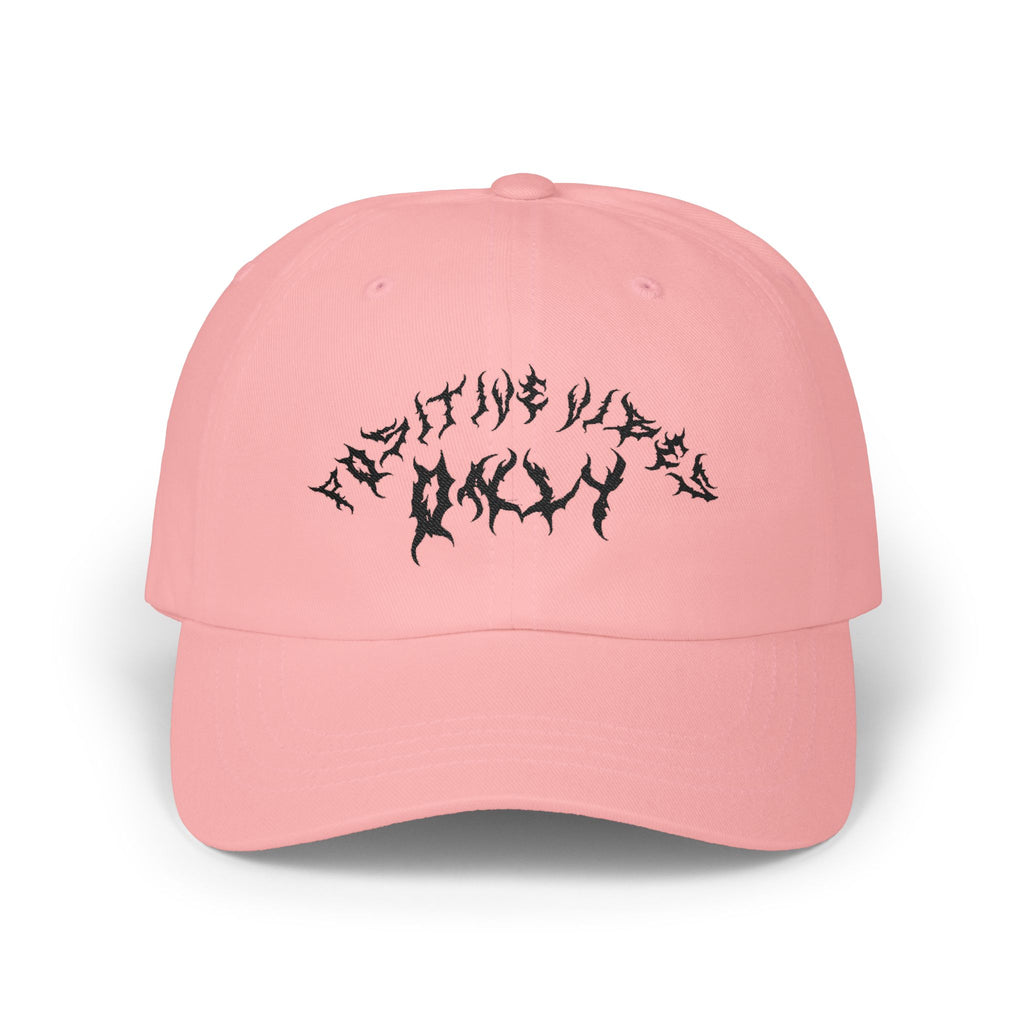 Lundr Positive Vibes Black Text Dad Hat