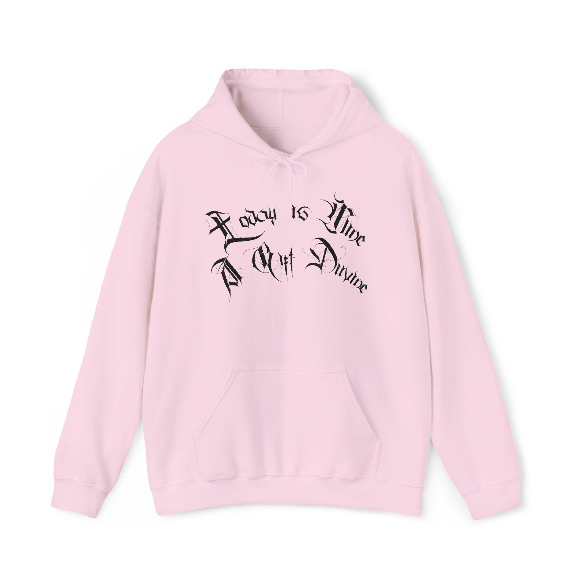 Ellioaey A Gift Divine Black Text Hoodie