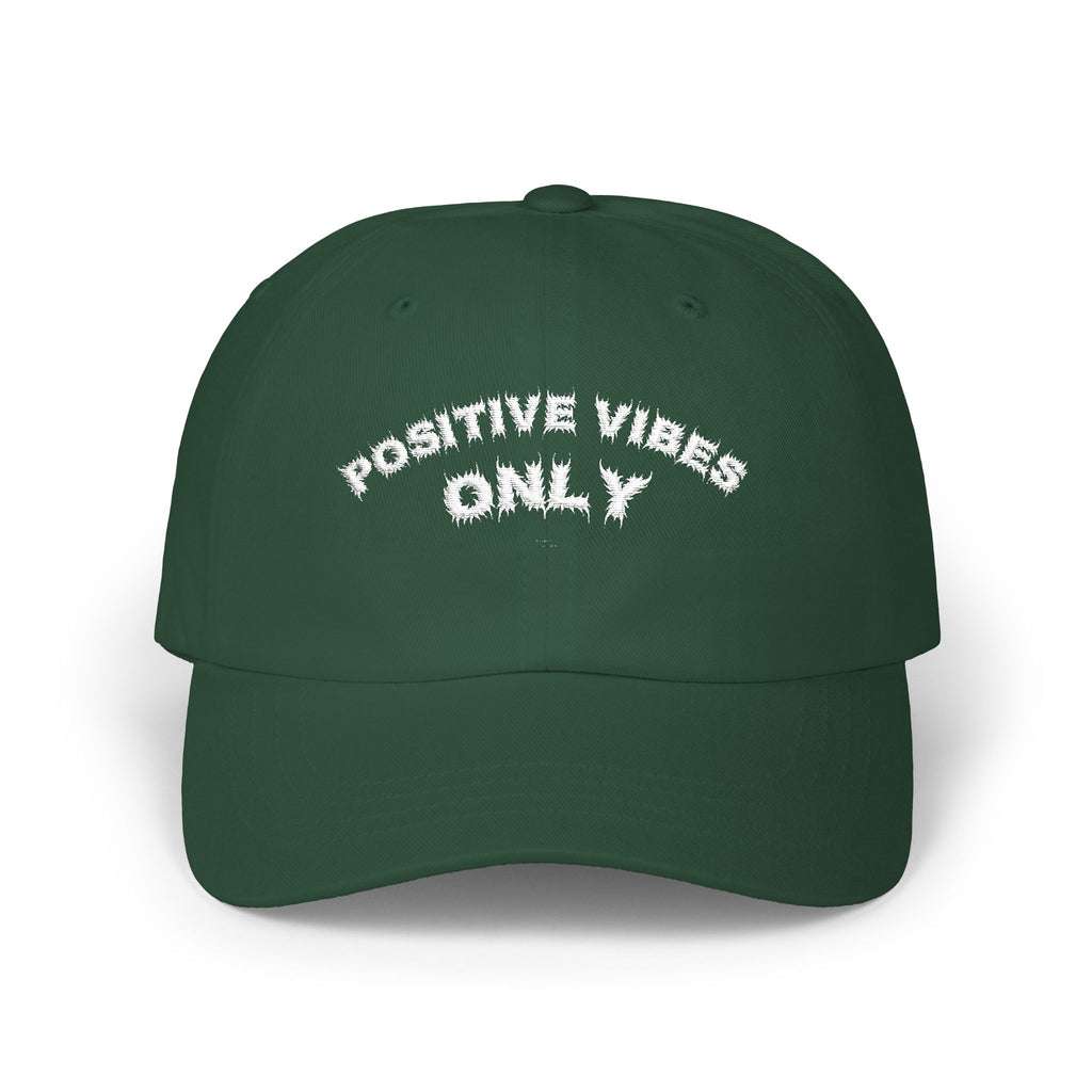 Bildsa Positive Vibes White Text Dad Hat