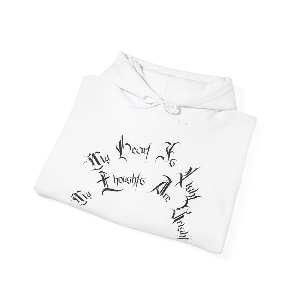 Ellioaey My Heart Is Light Black Text Hoodie