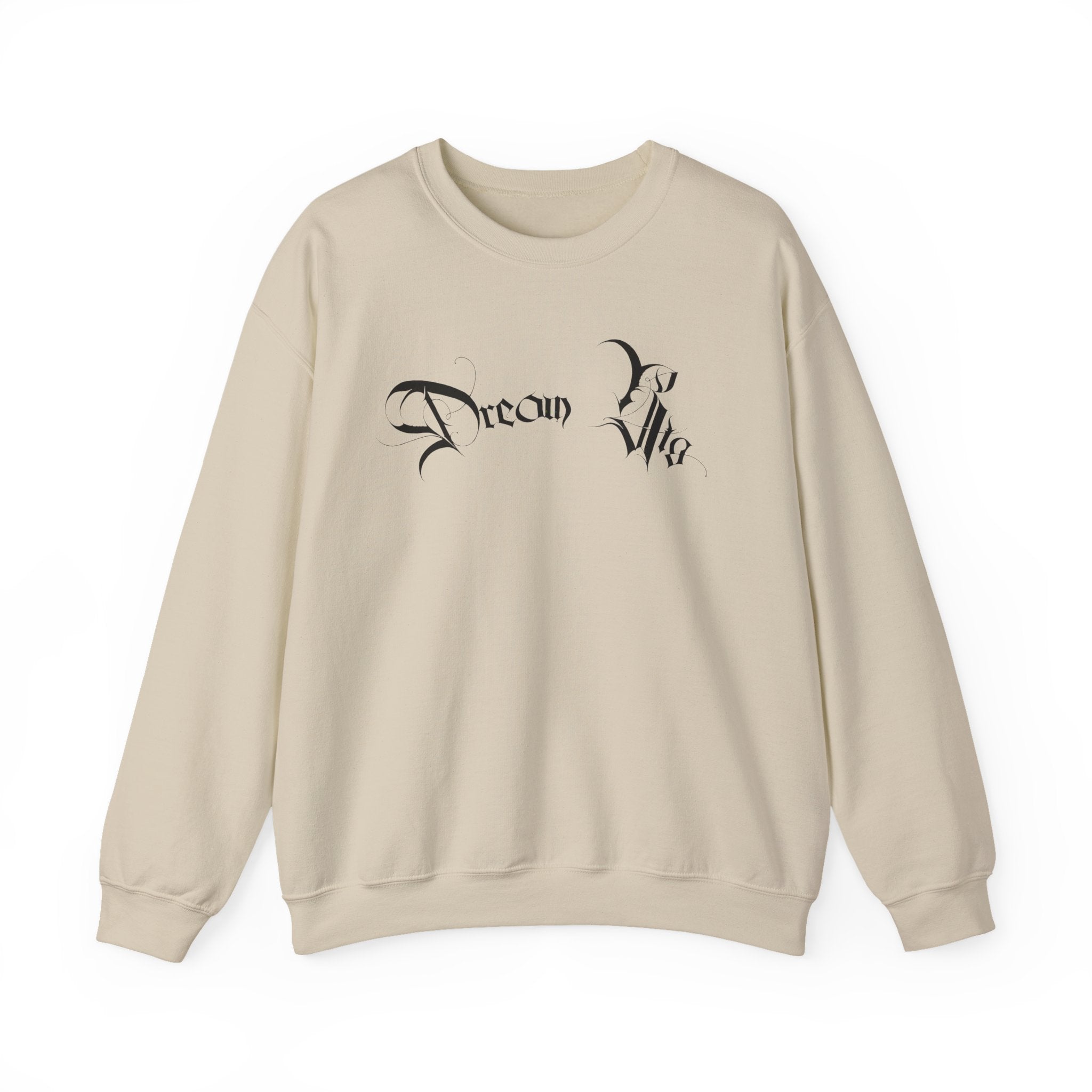 Ellioaey Dream Big Black Text Crewneck
