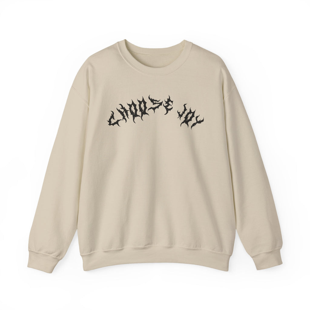 Lundr Choose Joy Black Text Crewneck