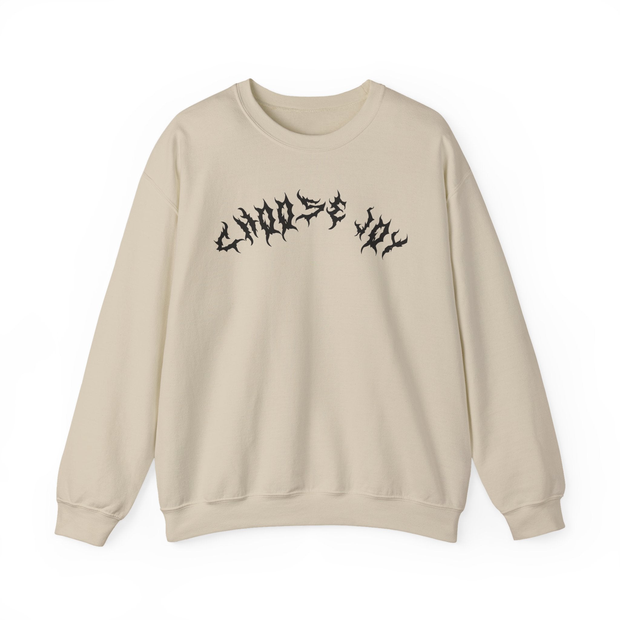 Lundr Choose Joy Black Text Crewneck