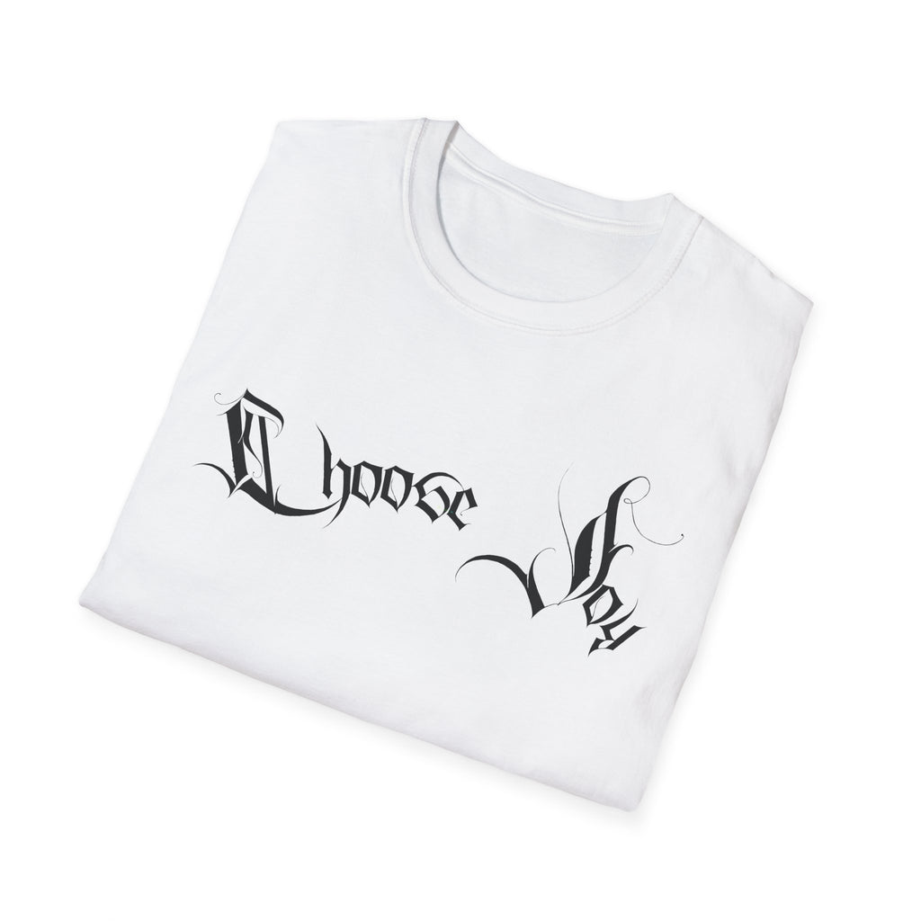 Ellioaey Choose Joy Black Text Tee
