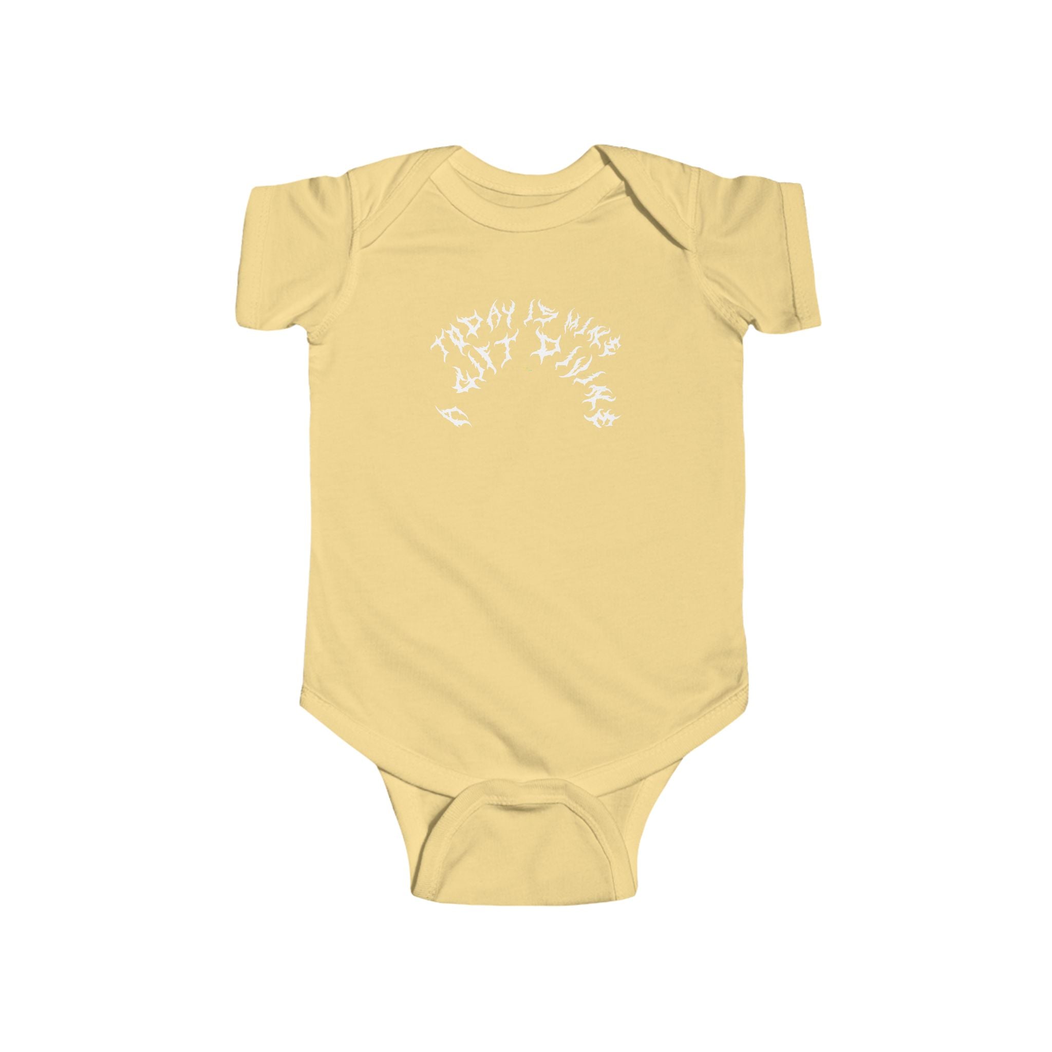 Lundr A Gift Divine White Text Baby Onesie