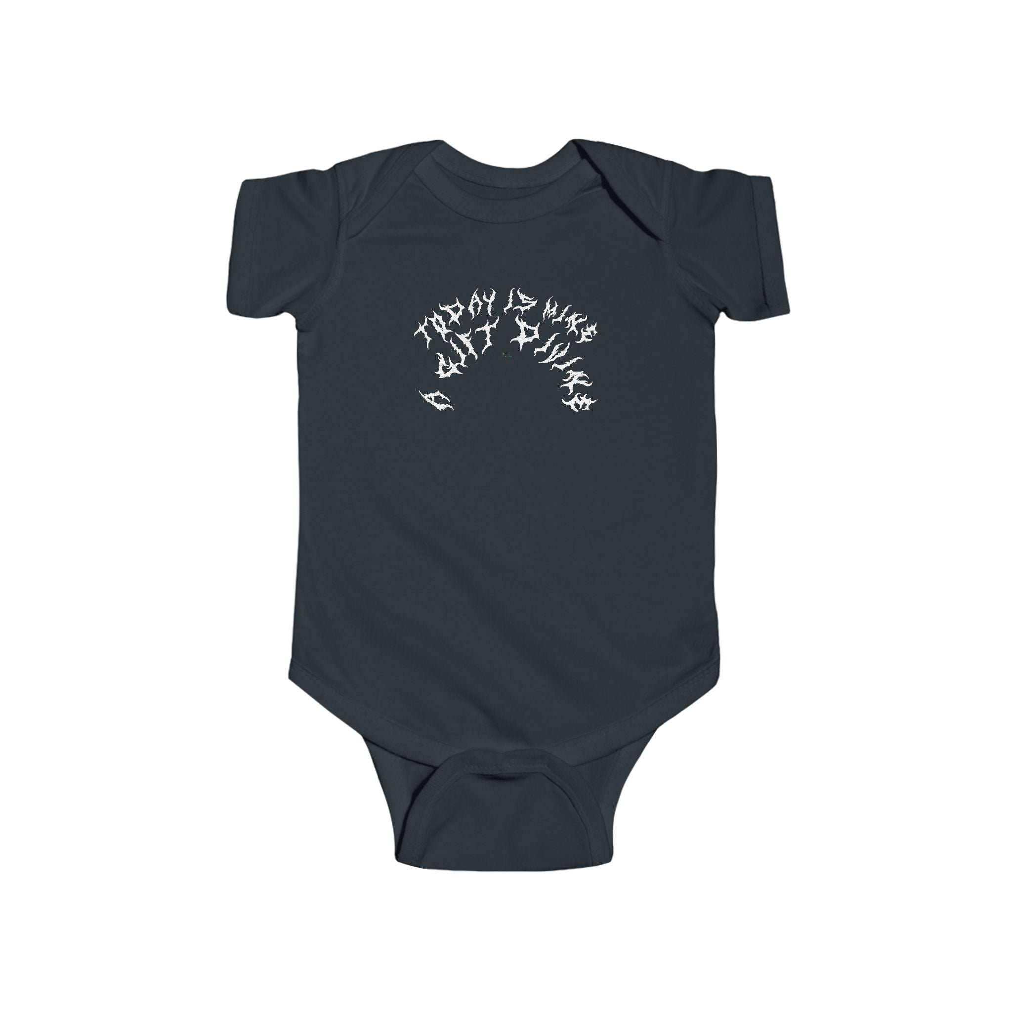 Lundr A Gift Divine White Text Baby Onesie