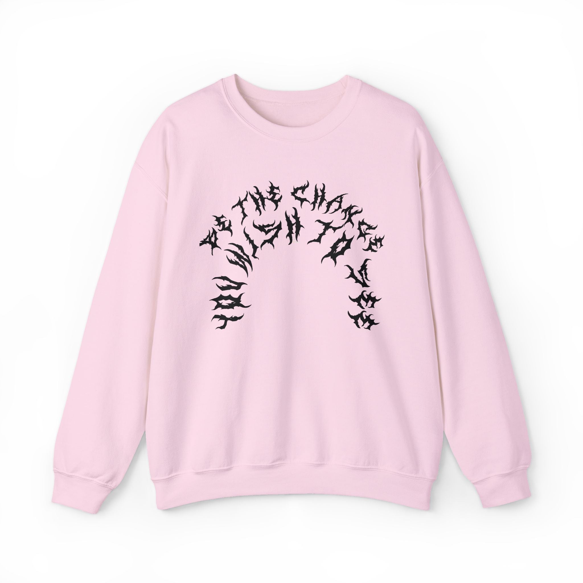 Lundr Be The Change Black Text Crewneck