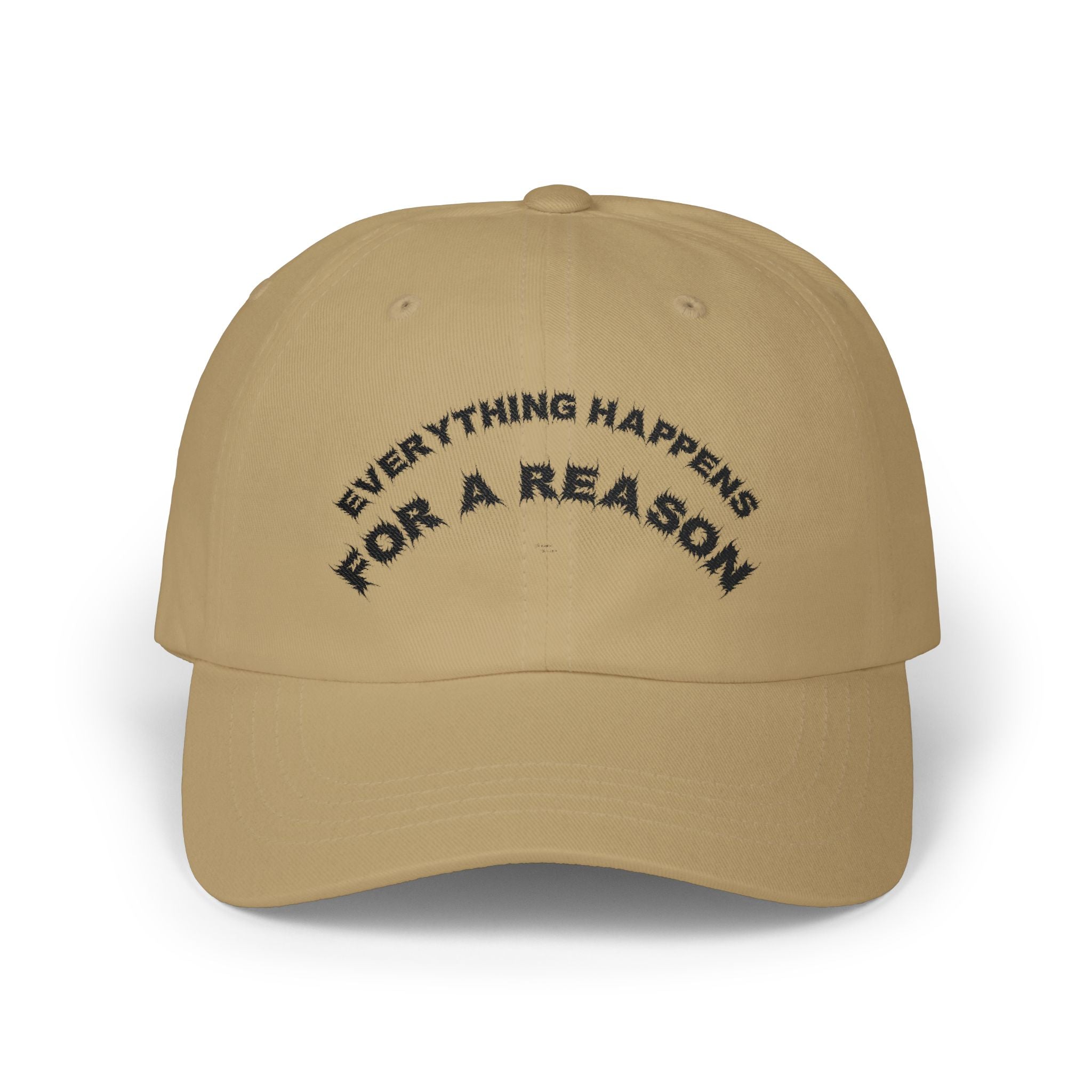 Bildsa Everything Happens Black Text Dad Hat