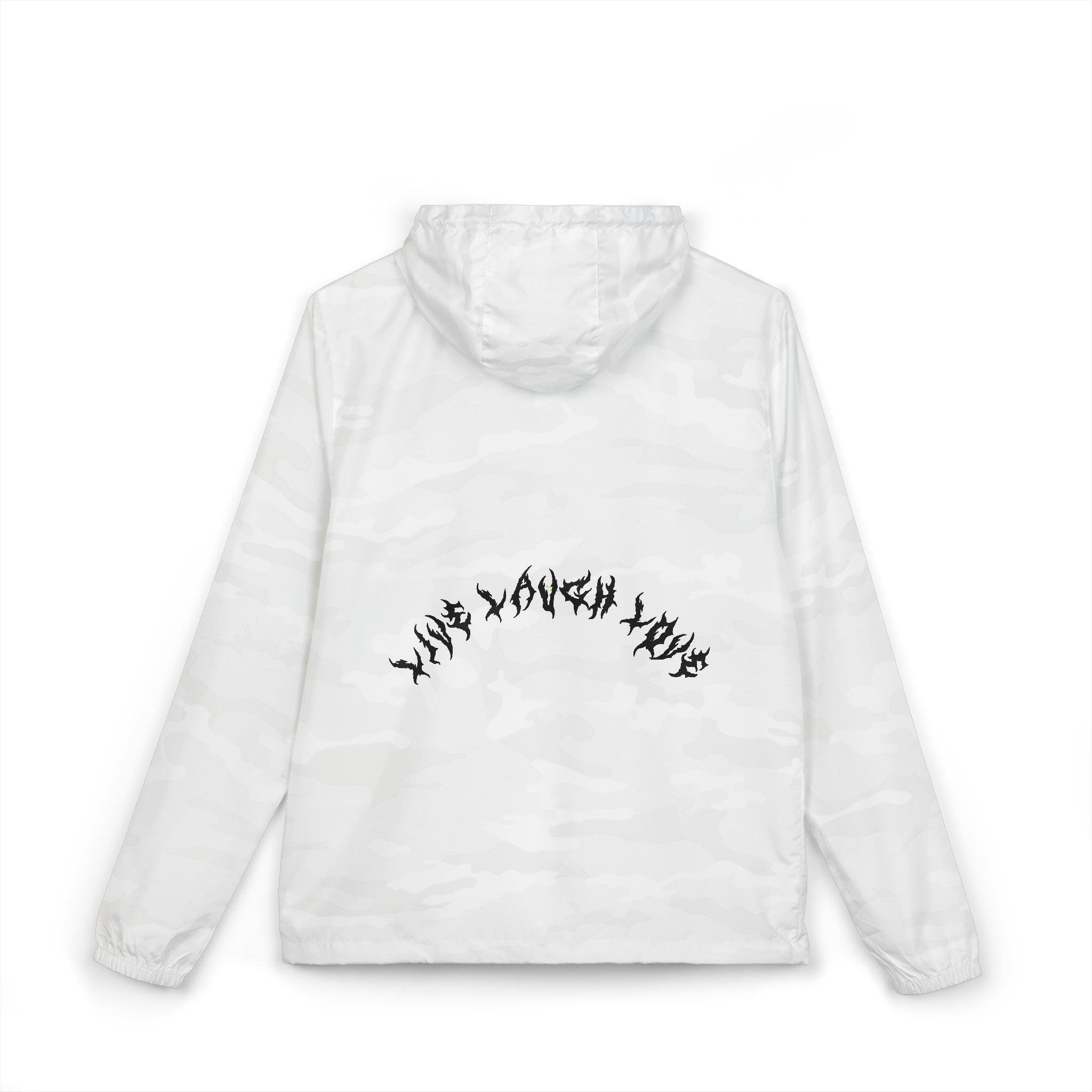 Lundr Live Laugh Love Black Text Windbreaker