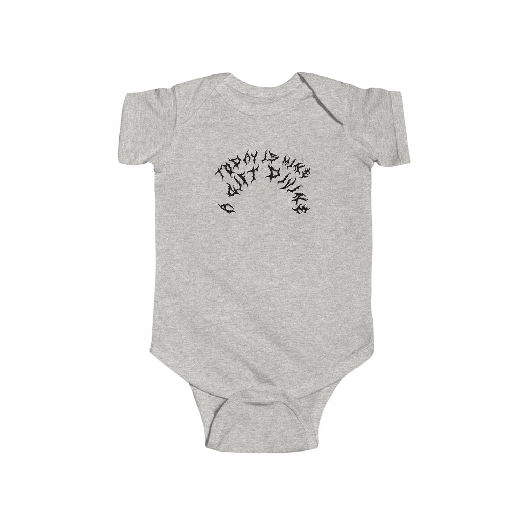 Lundr A Gift Divine Black Text Baby Onesie