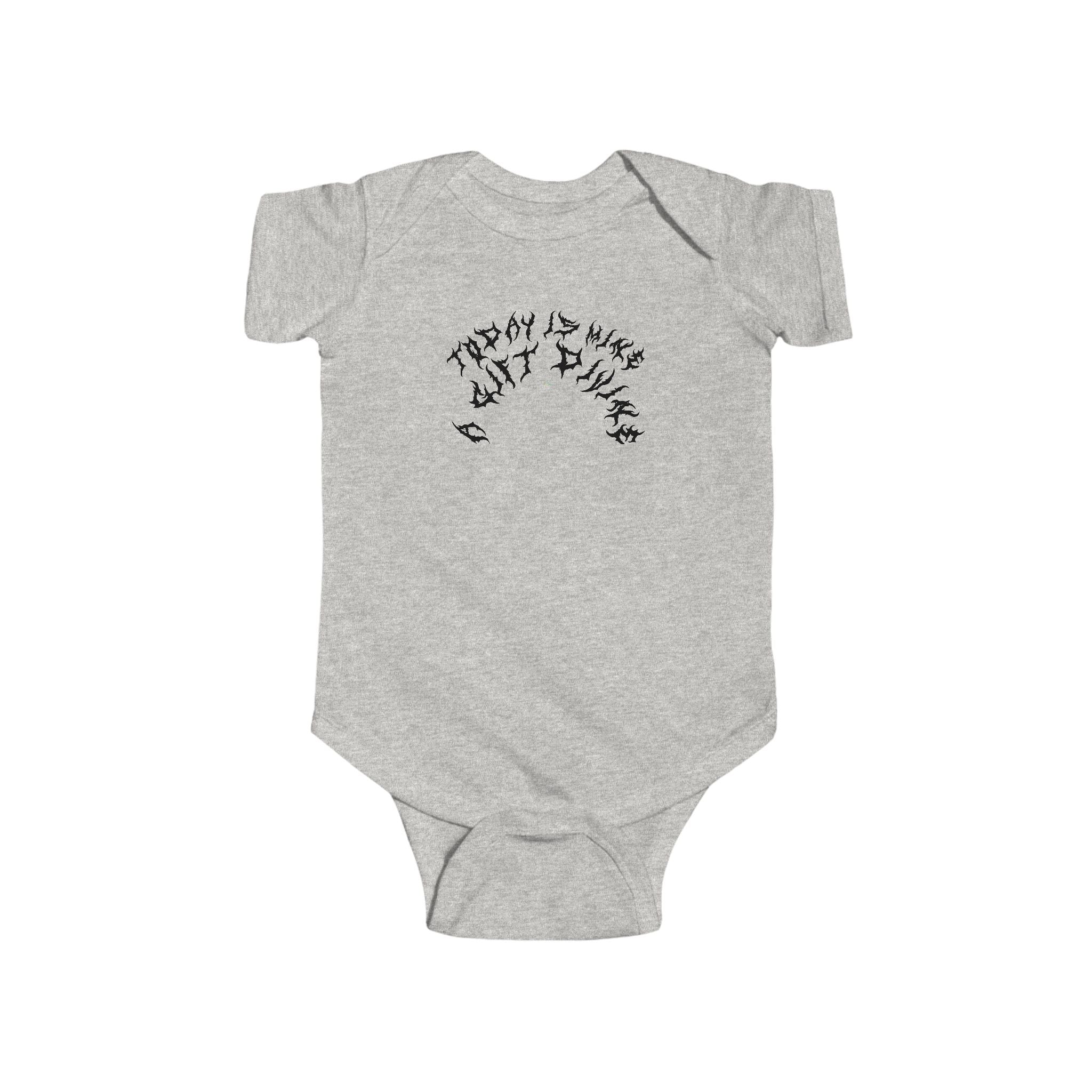 Lundr A Gift Divine Black Text Baby Onesie