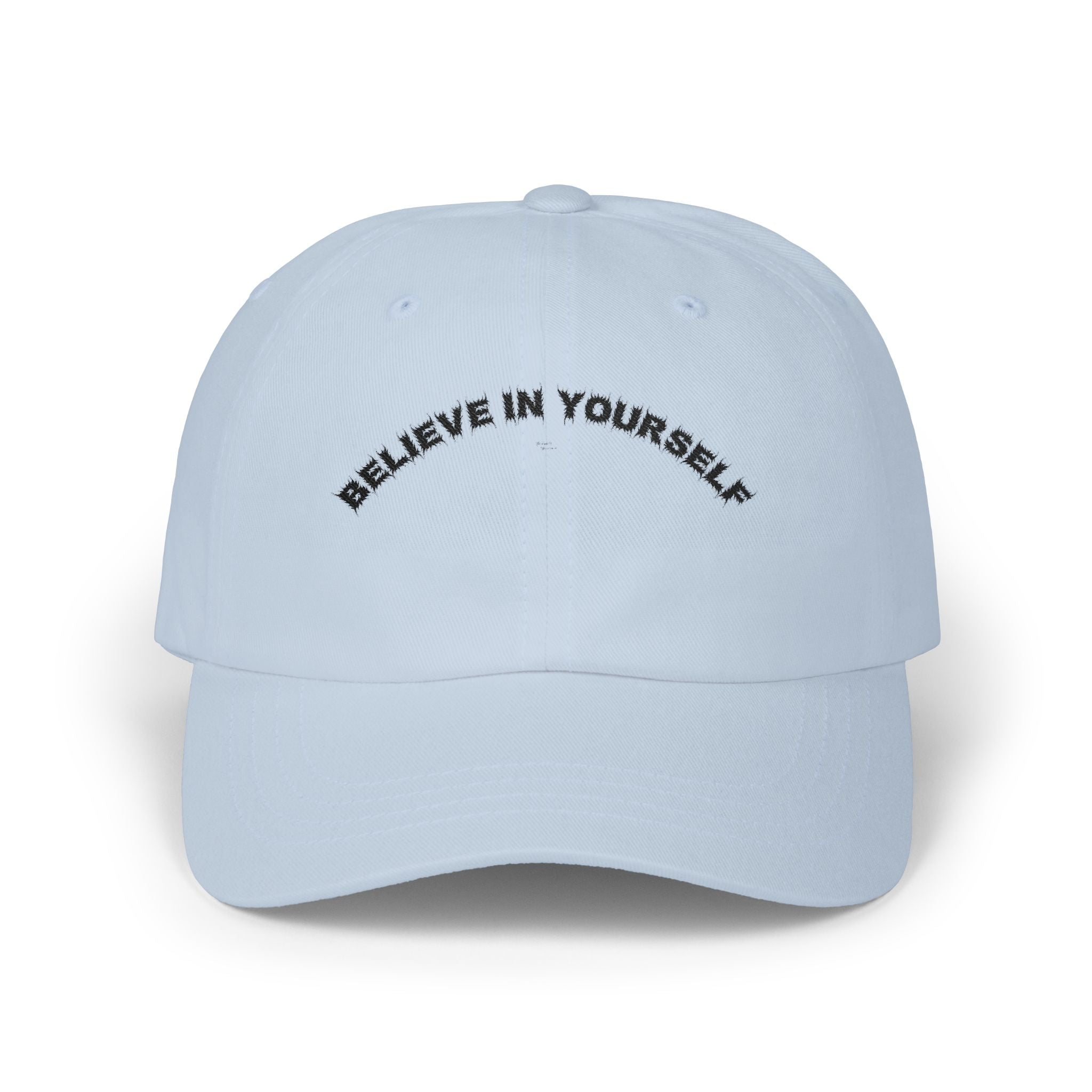 Bildsa Believe In Yourself Black Text Dad Hat