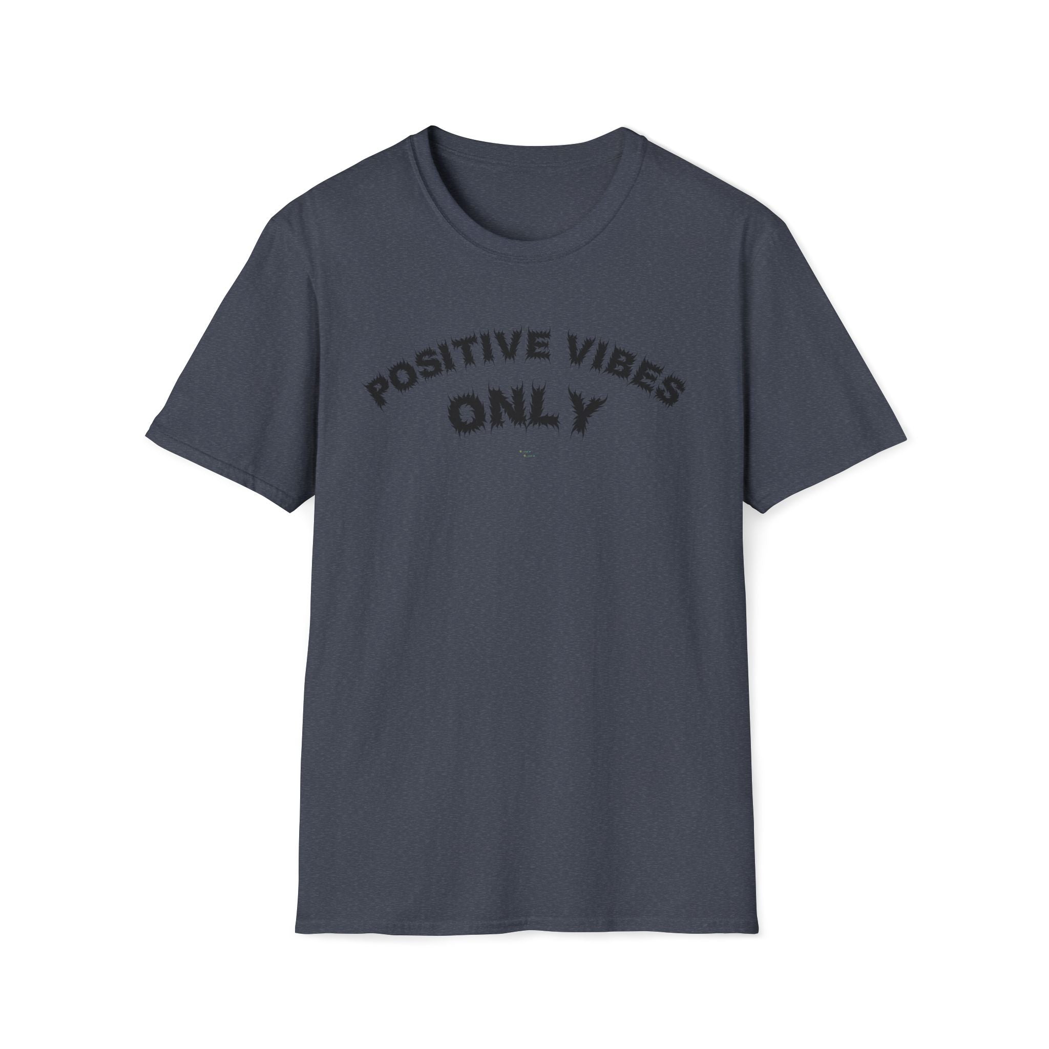 Bildsa Positive Vibes Black Text Tee