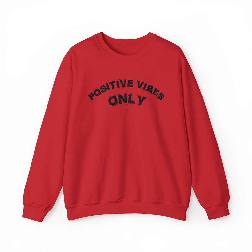 Bildsa Positive Vibes Black Text Crewneck