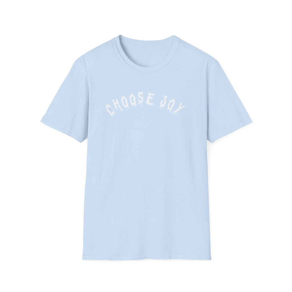 Hvita Choose Joy White Text Tee