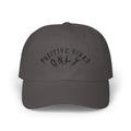 Hvita Positive Vibes Black Text Dad Hat