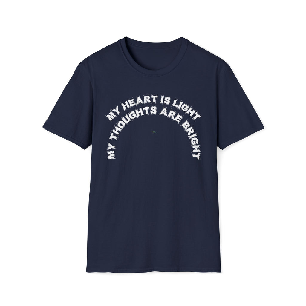 Bildsa My Heart Is Light White Text Tee