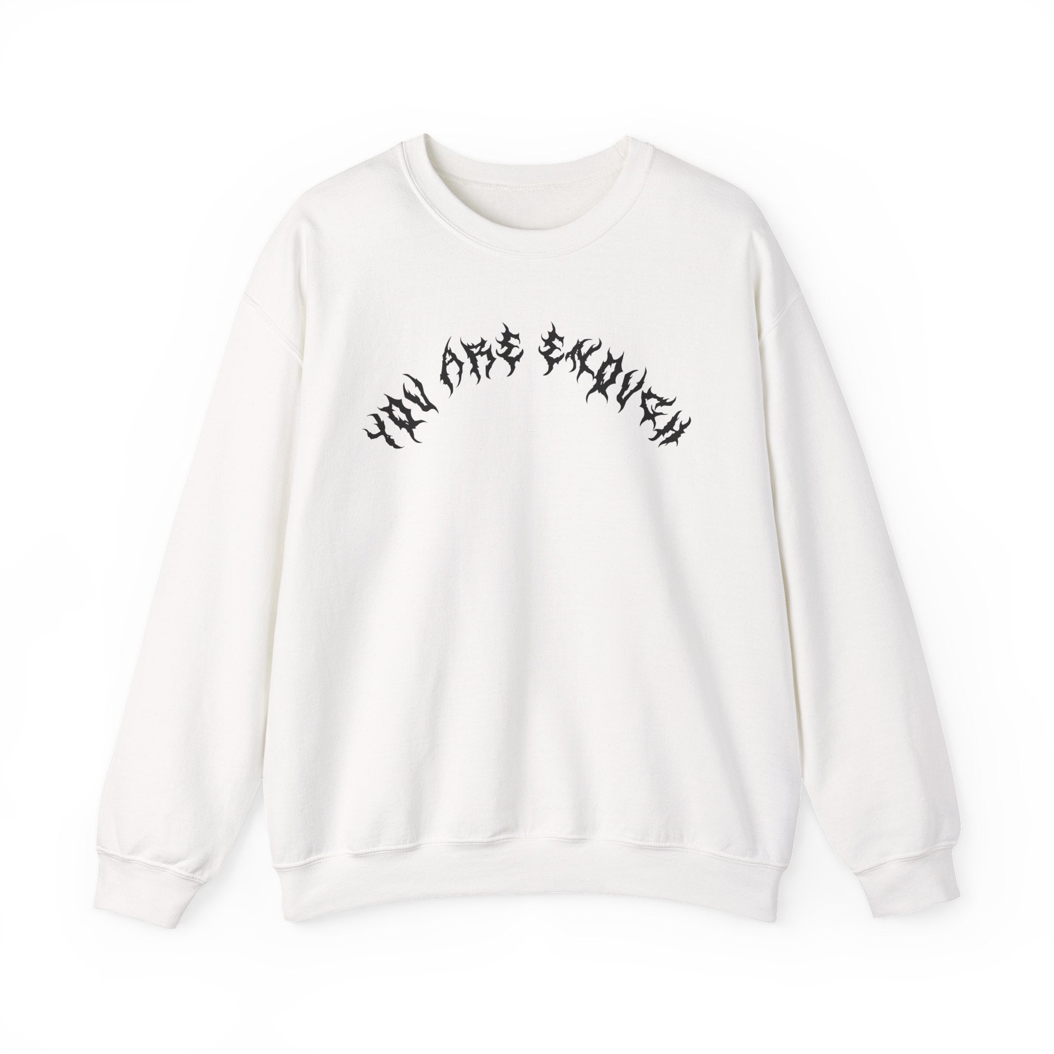 Lundr You Are Enough Black Text Crewneck