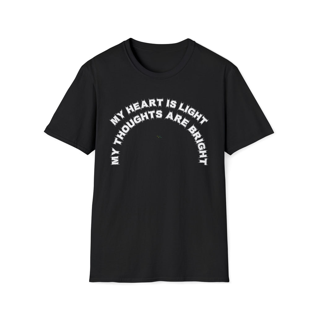 Bildsa My Heart Is Light White Text Tee