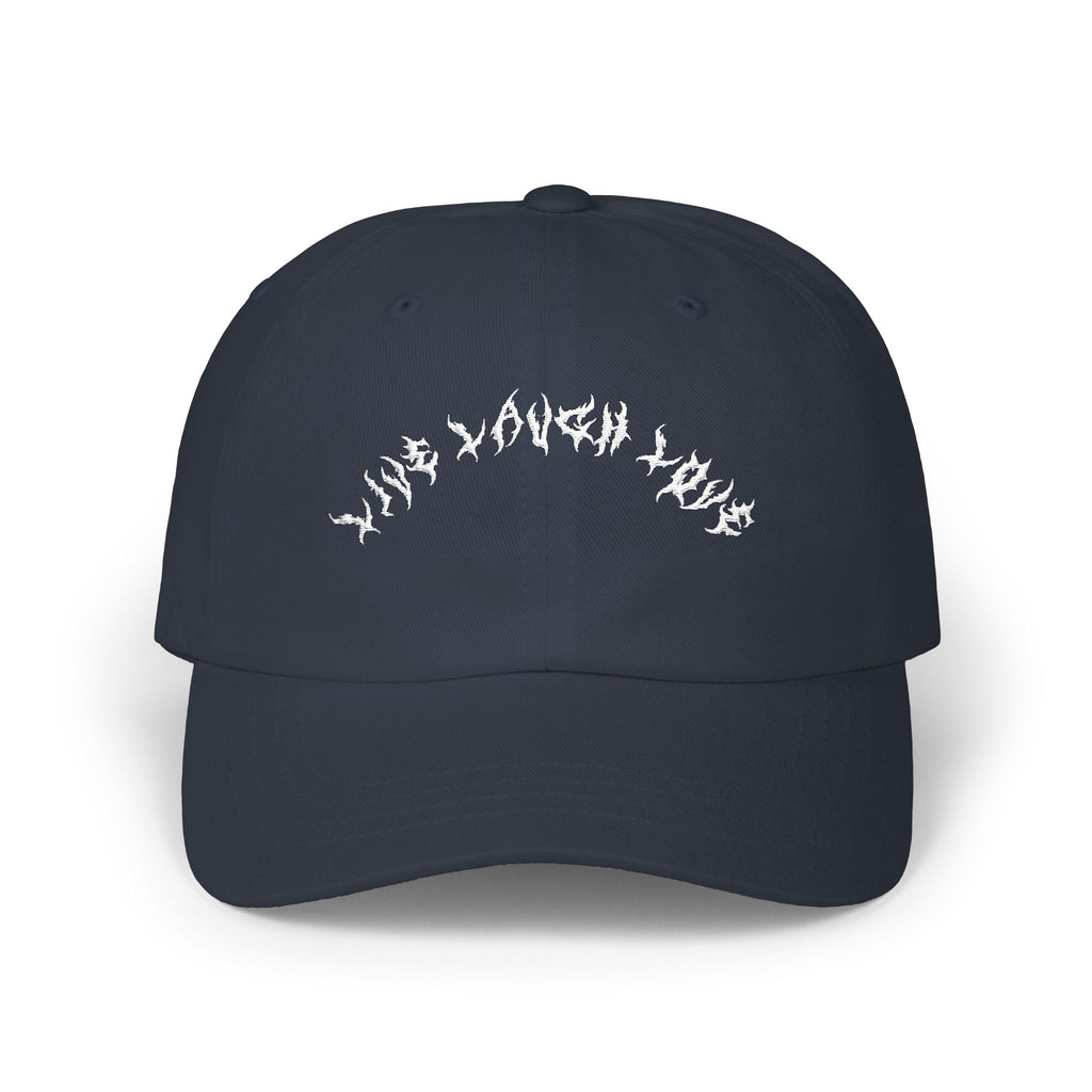 Lundr Live Laugh Love White Text Dad Hat