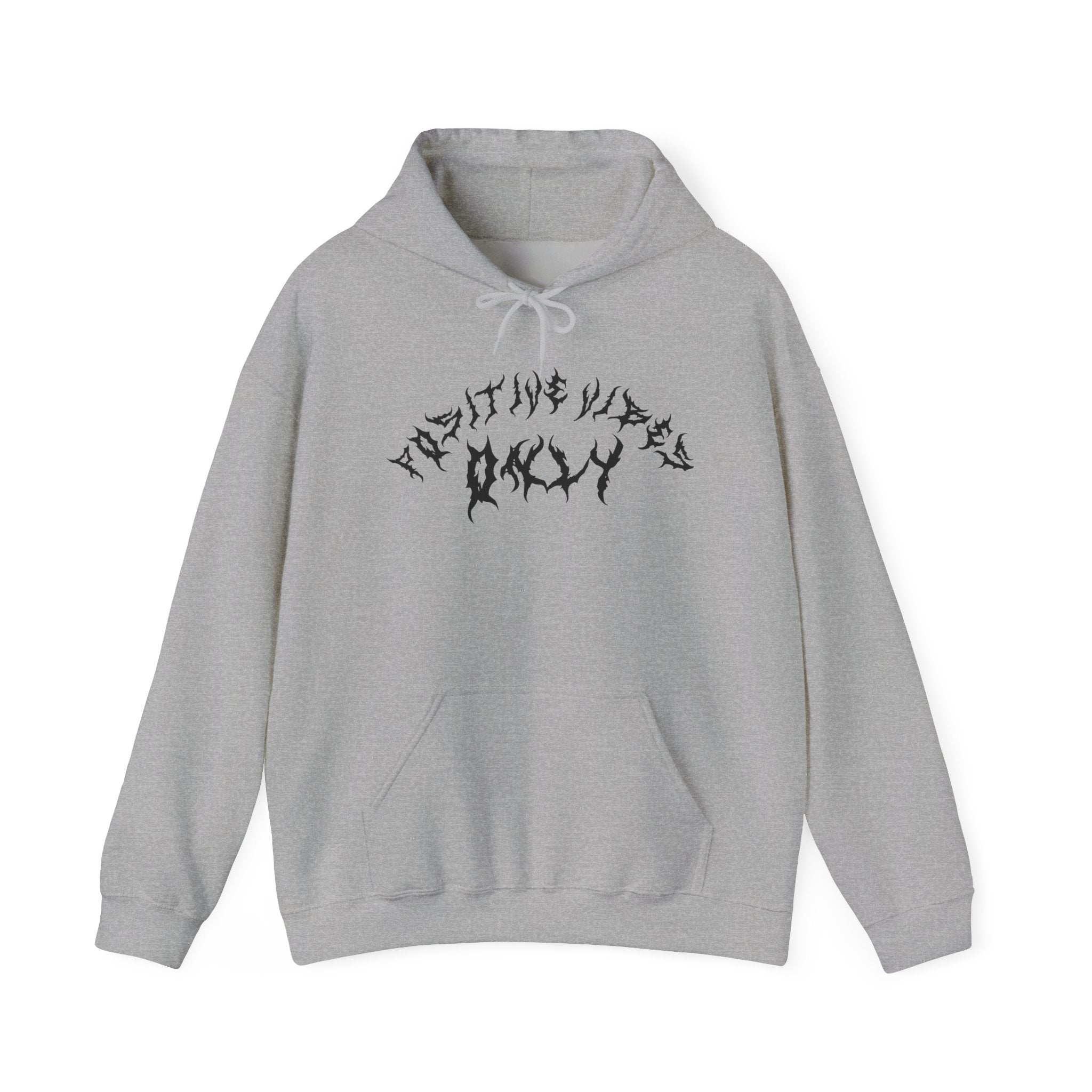 Lundr Positive Vibes Black Text Hoodie