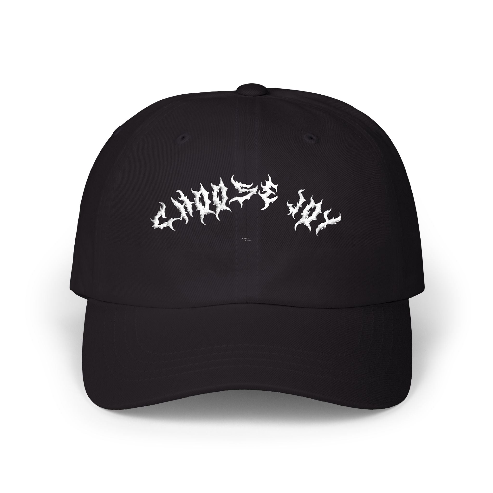 Lundr Choose Joy White Text Dad Hat