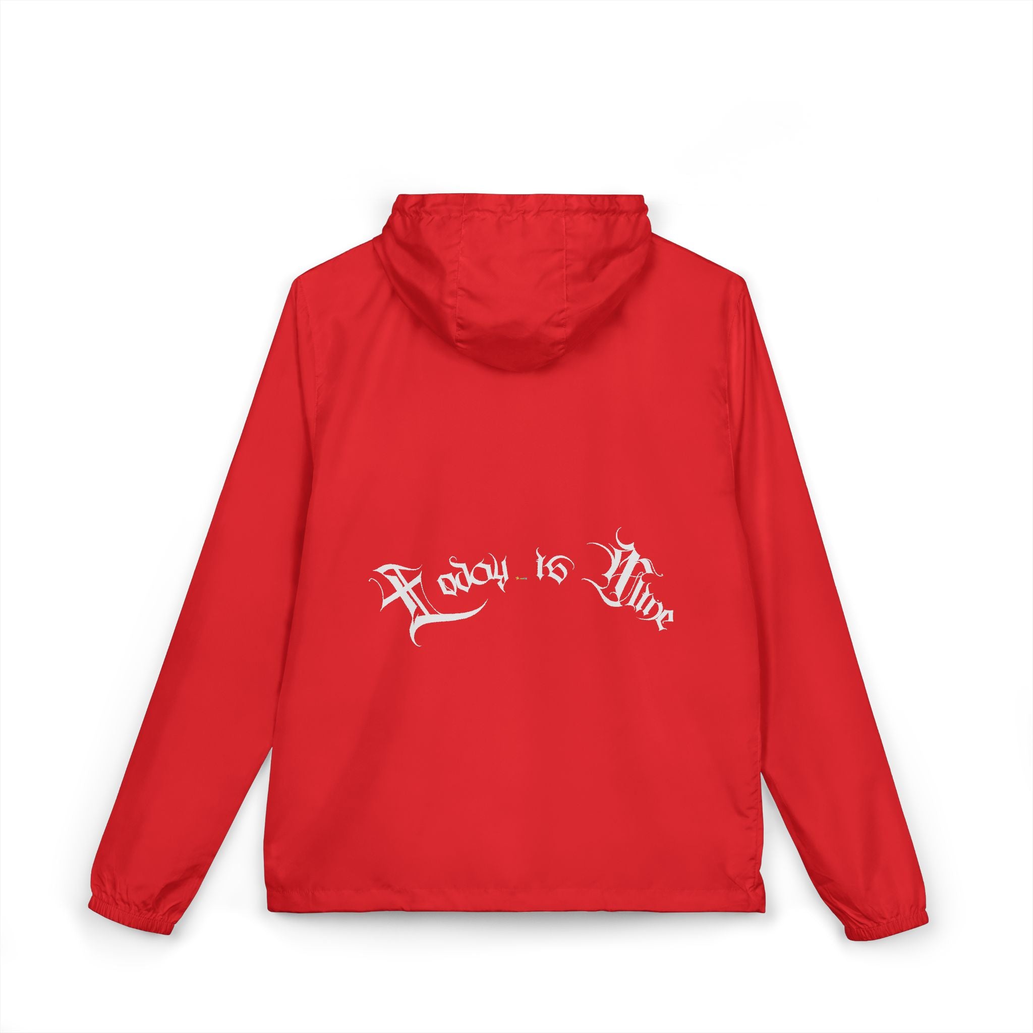 Ellioaey Today Is Mine White Text Windbreaker