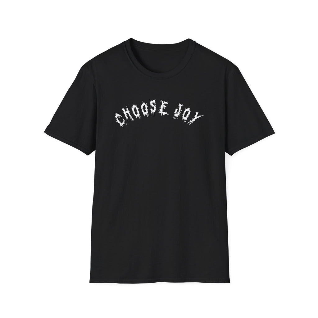 Hvita Choose Joy White Text Tee