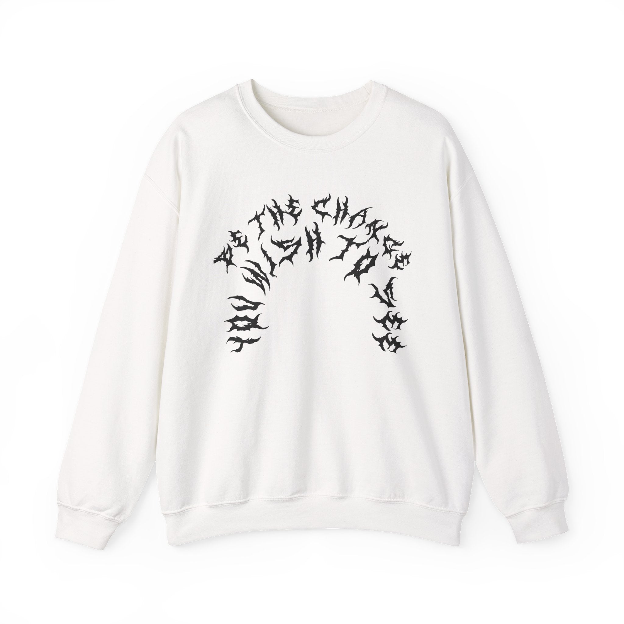 Lundr Be The Change Black Text Crewneck