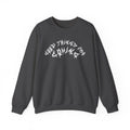 Lundr Good Things Are Coming White Text Crewneck