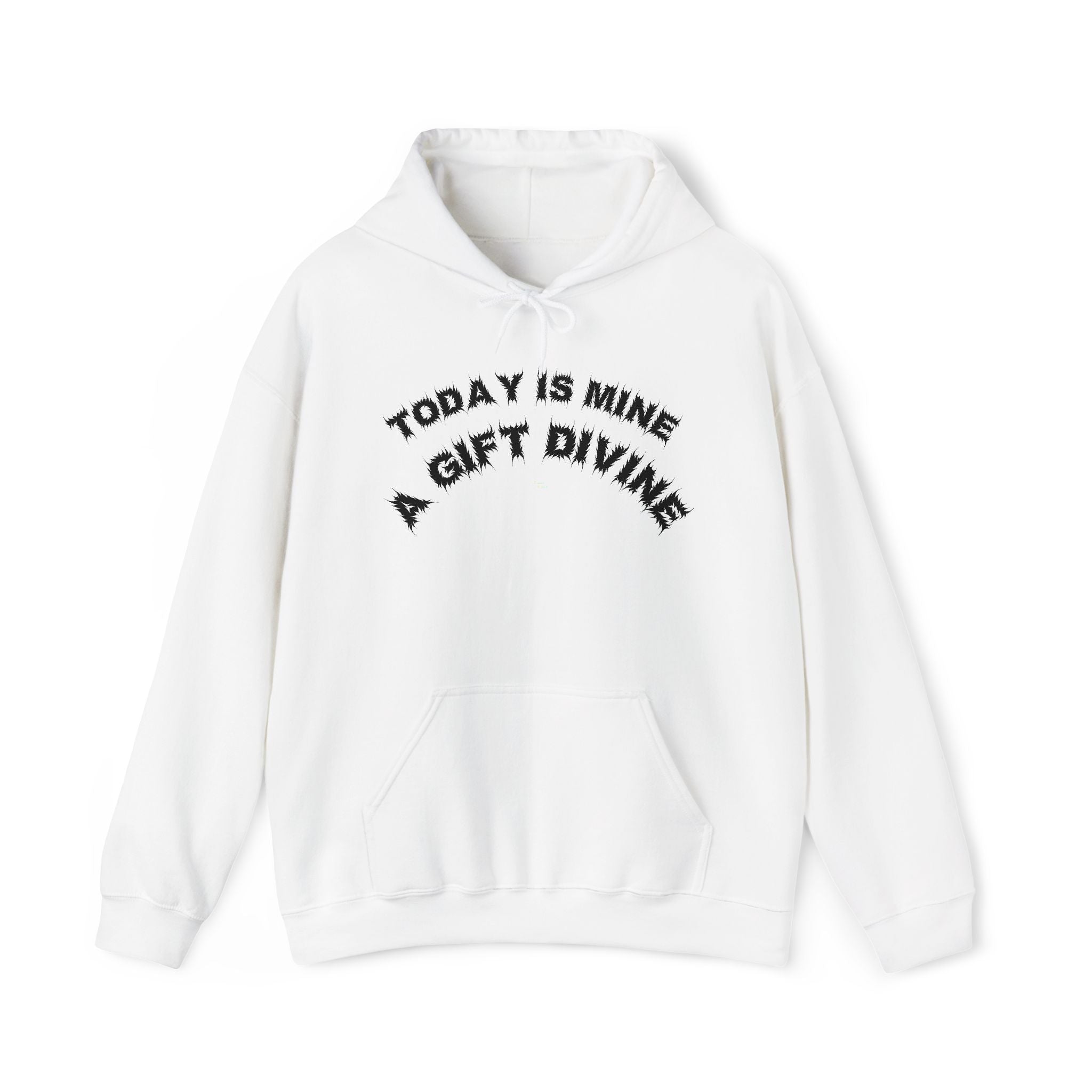 Bildsa A Gift Divine Black Text Hoodie