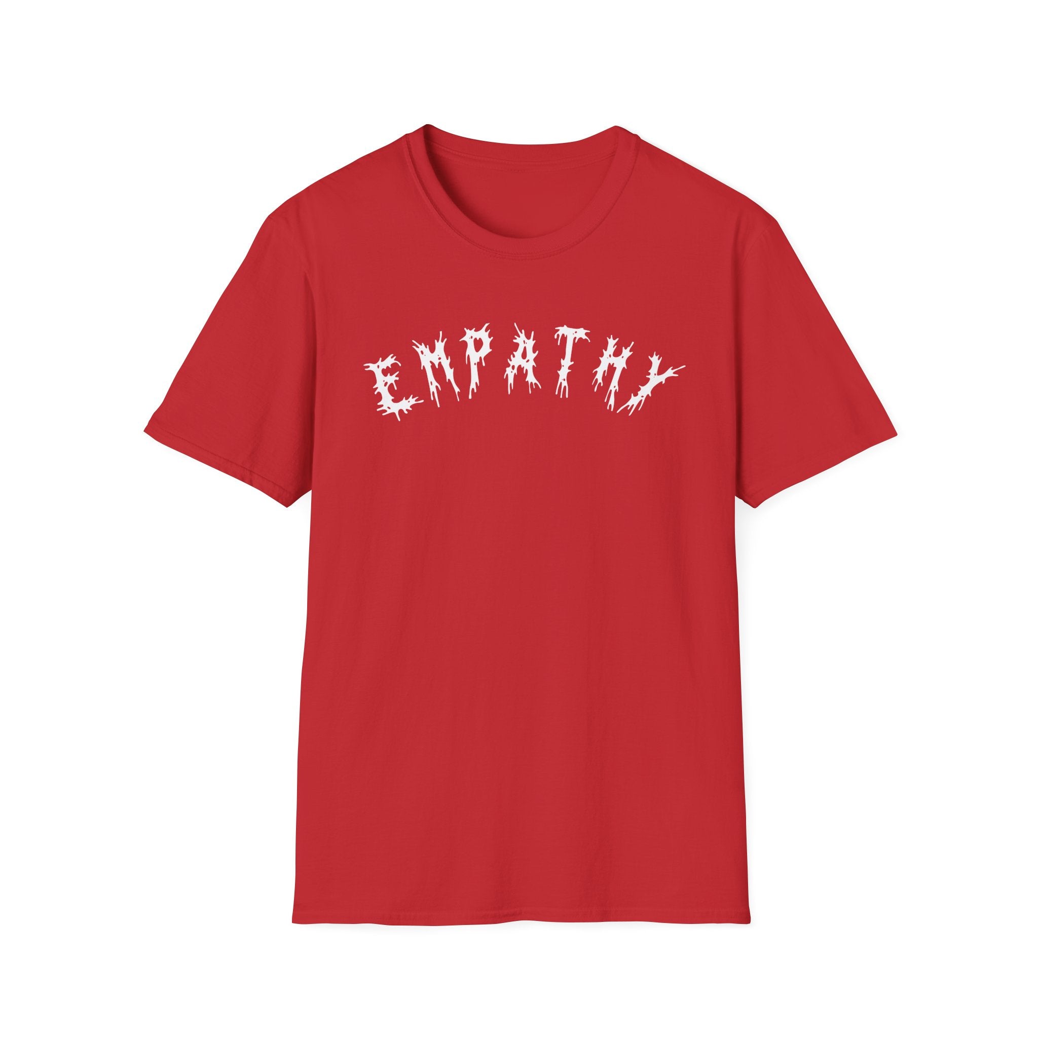 Hvita Empathy White Text Tee