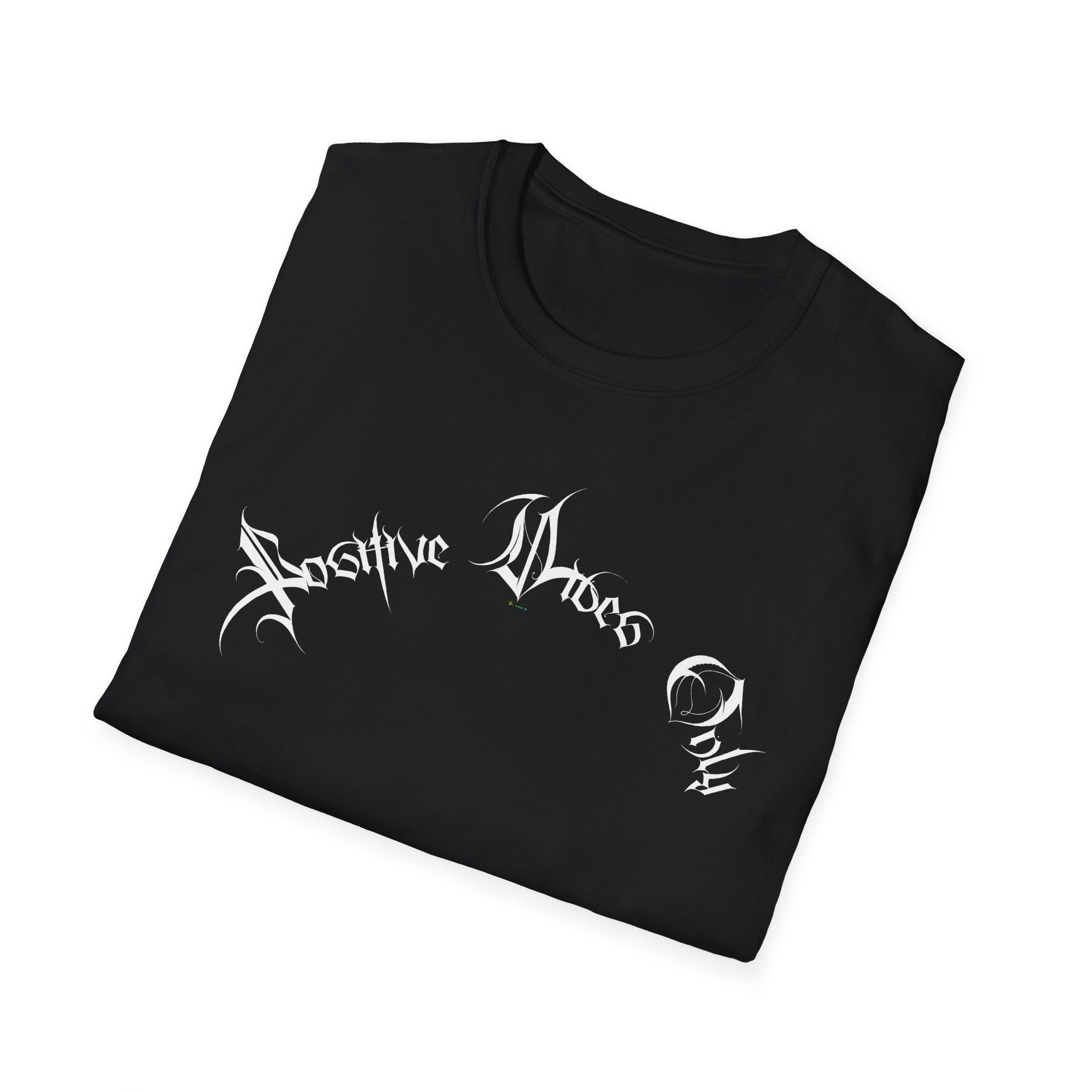 Ellioaey Positive Vibes White Text Tee