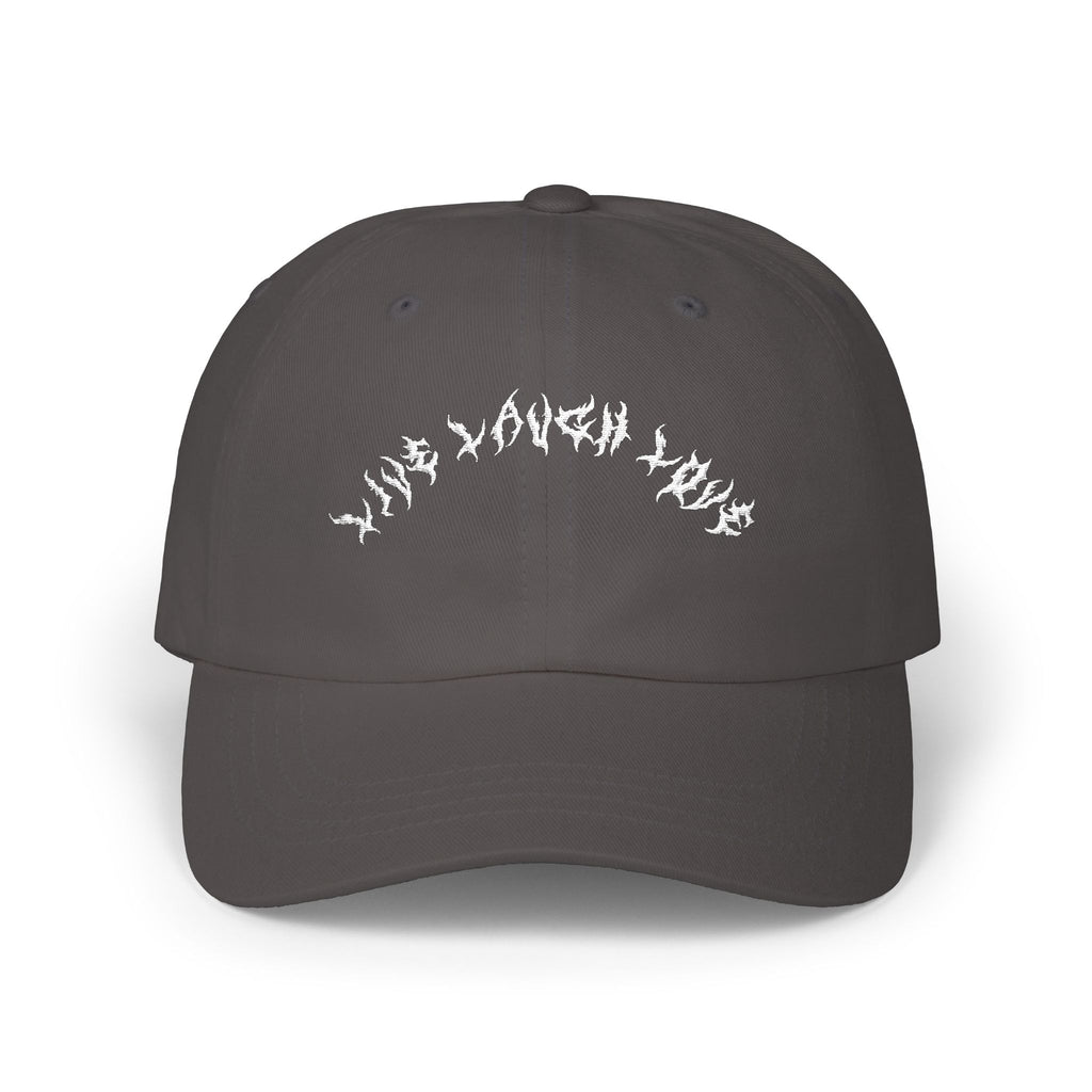 Lundr Live Laugh Love White Text Dad Hat
