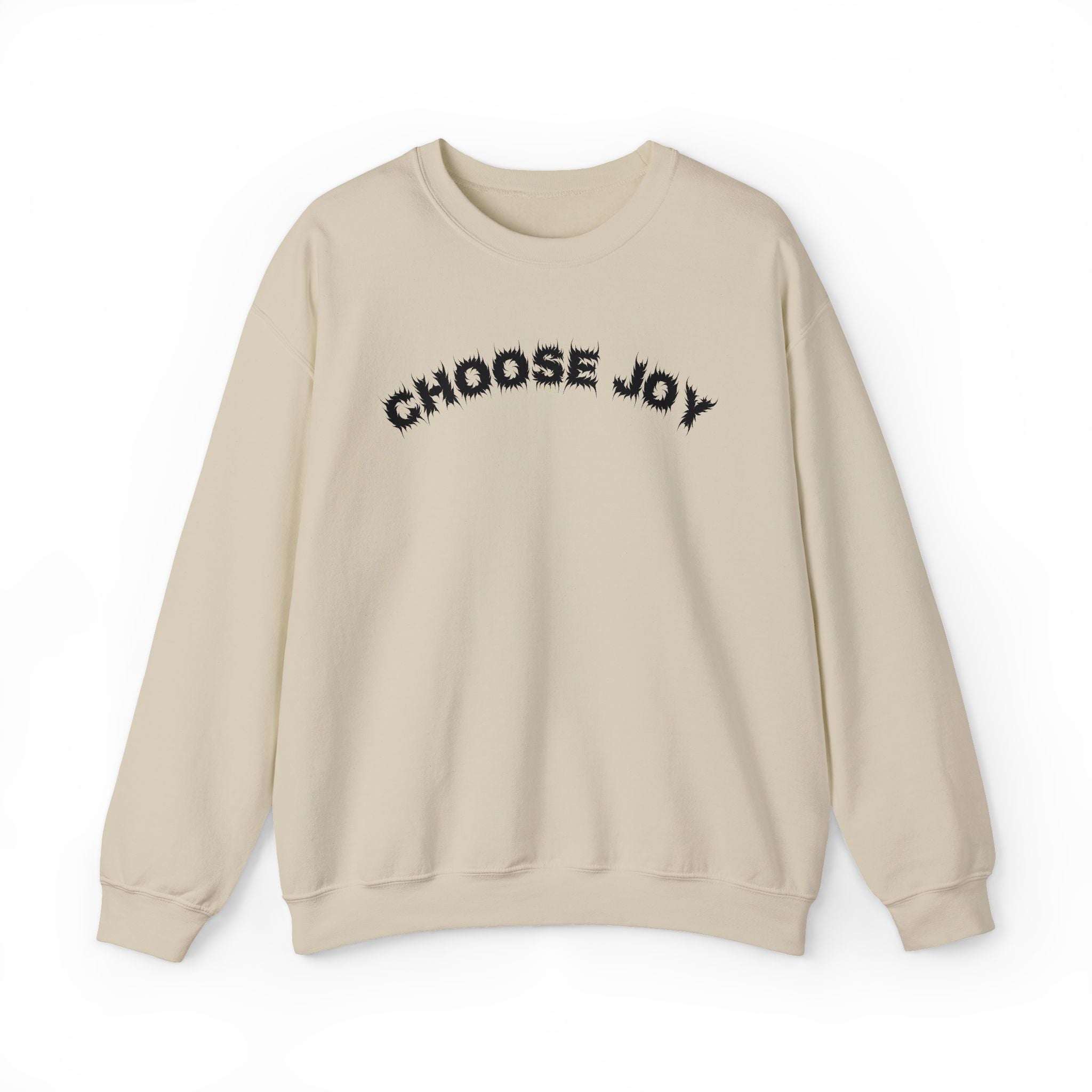 Bildsa Choose Joy Black Text Crewneck