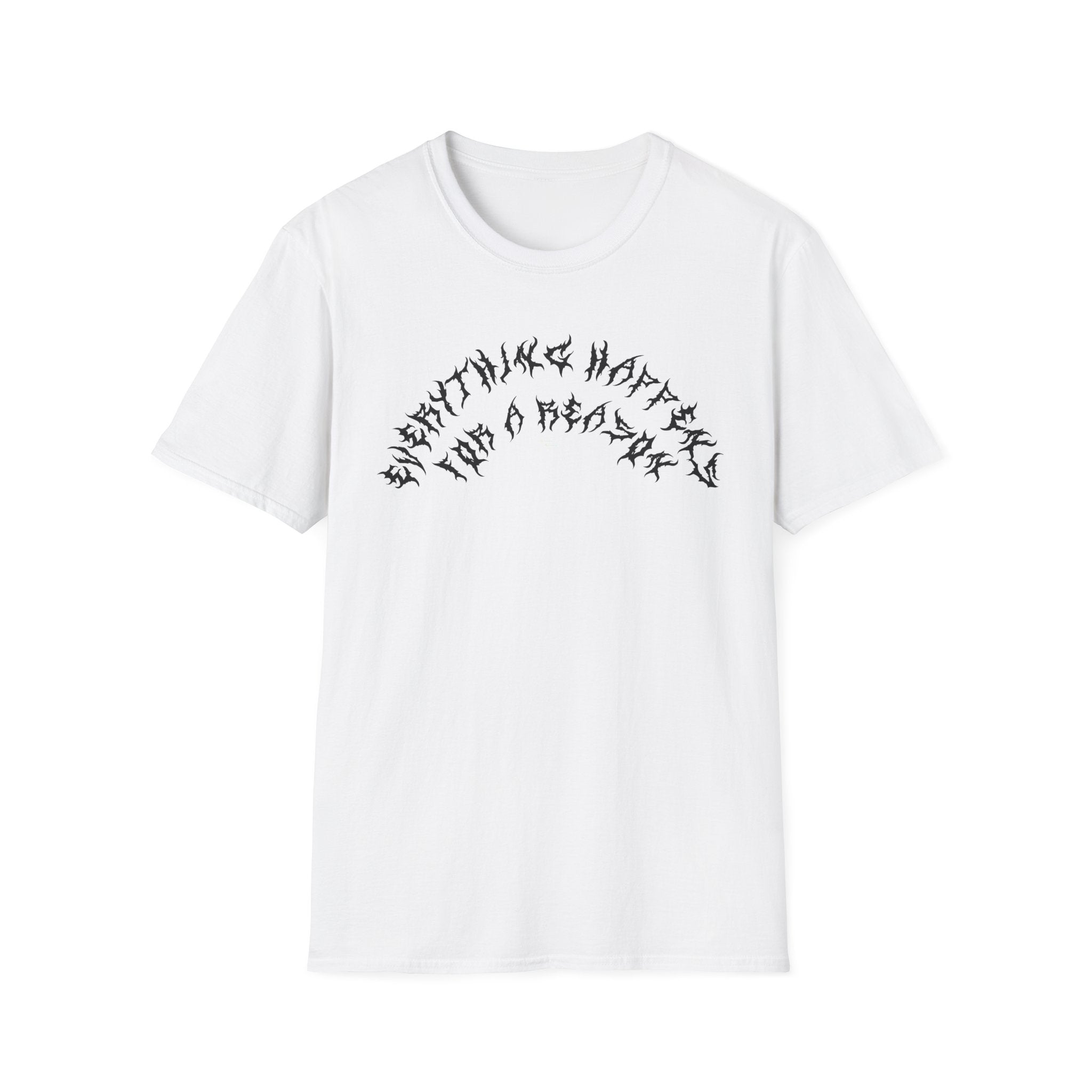 Lundr Everything Happens Black Text Tee