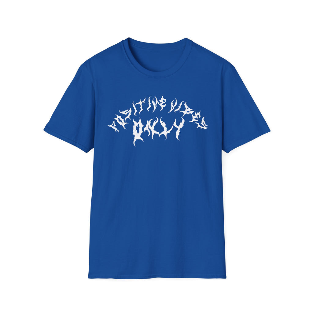 Lundr Positive Vibes White Text Tee