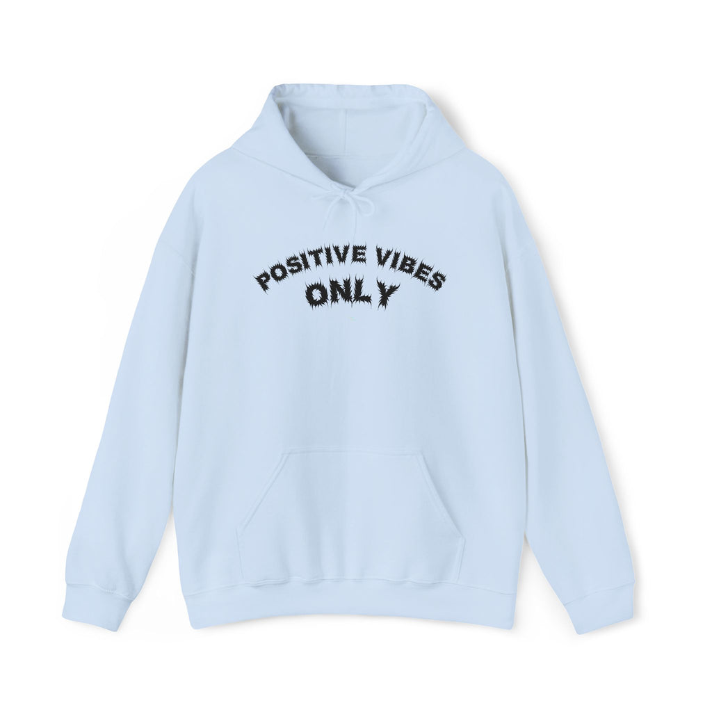 Bildsa Positive Vibes Black Text Hoodie