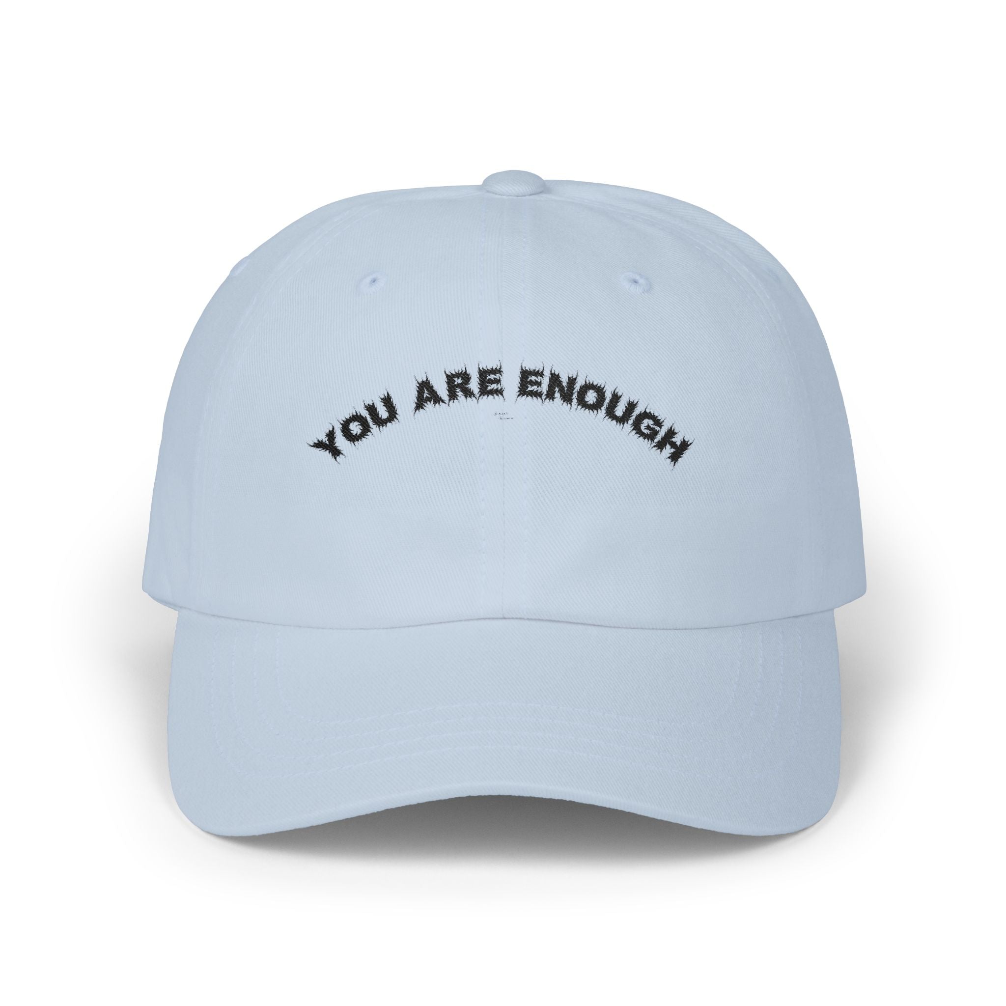 Bildsa You Are Enough Black Text Dad Hat