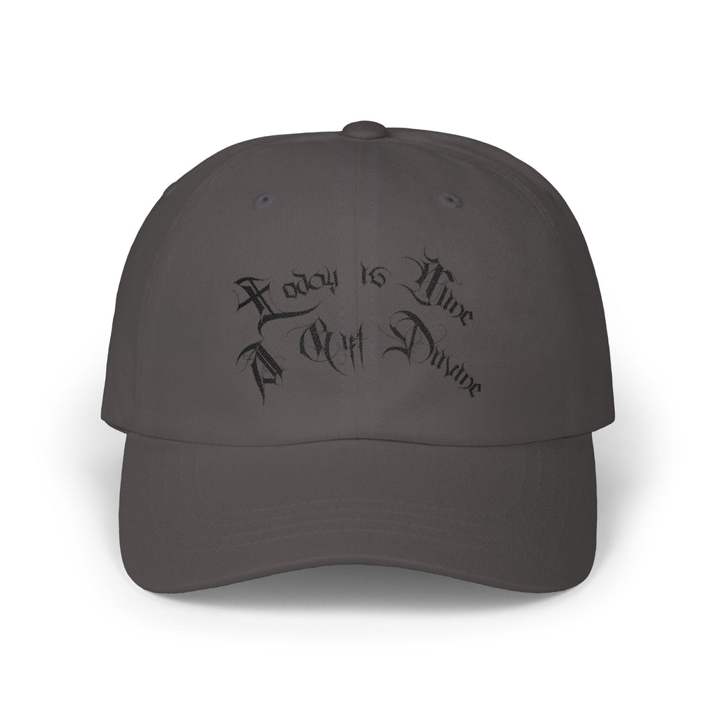 Ellioaey A Gift Divine Black Text Dad Hat