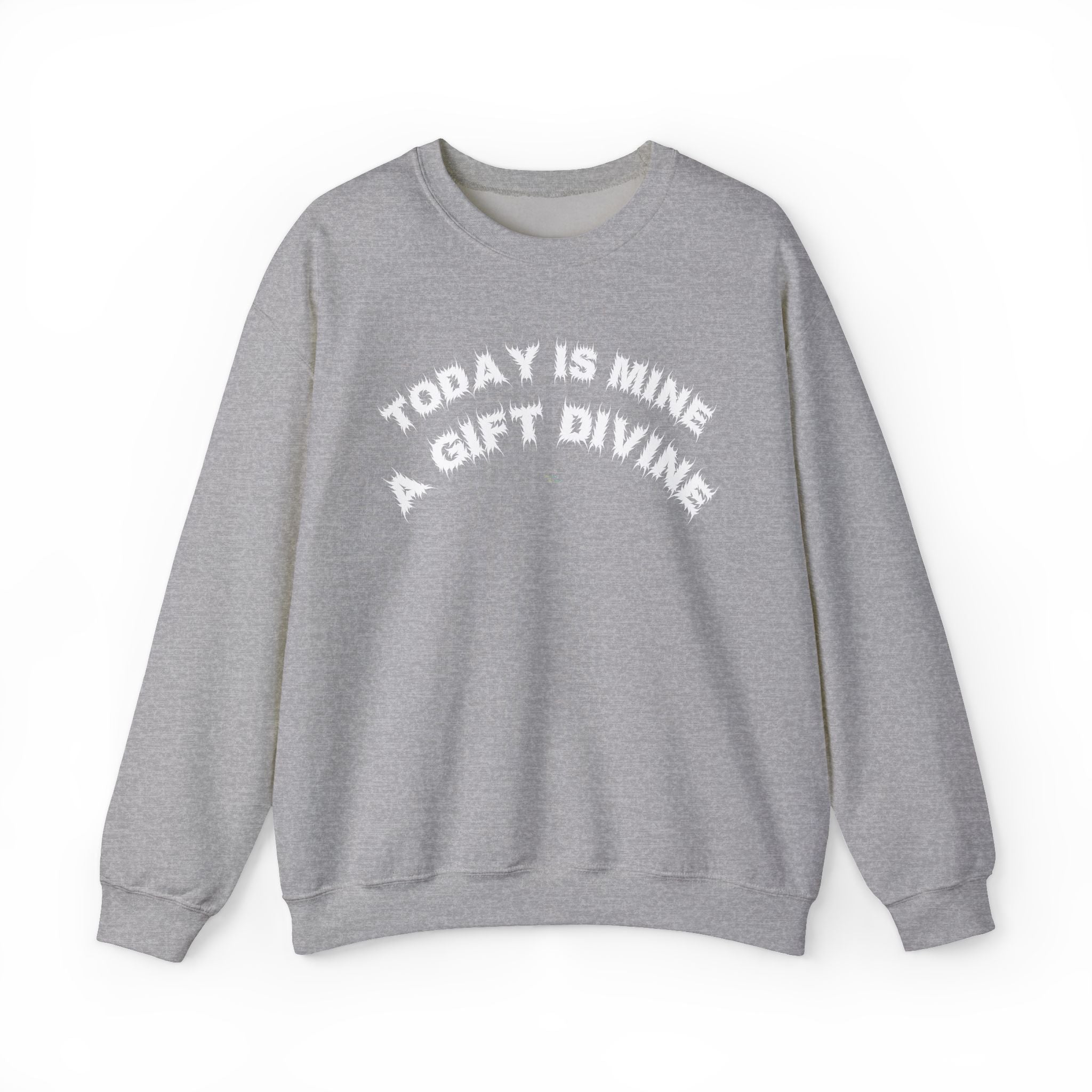 Bildsa A Gift Divine White Text Crewneck