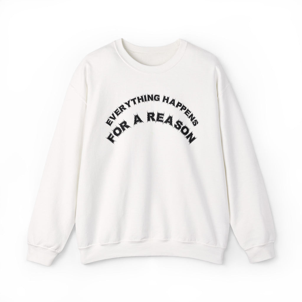 Bildsa Everything Happens Black Text Crewneck