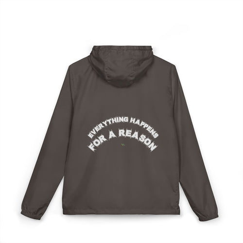 Bildsa Everything Happens White Text Windbreaker