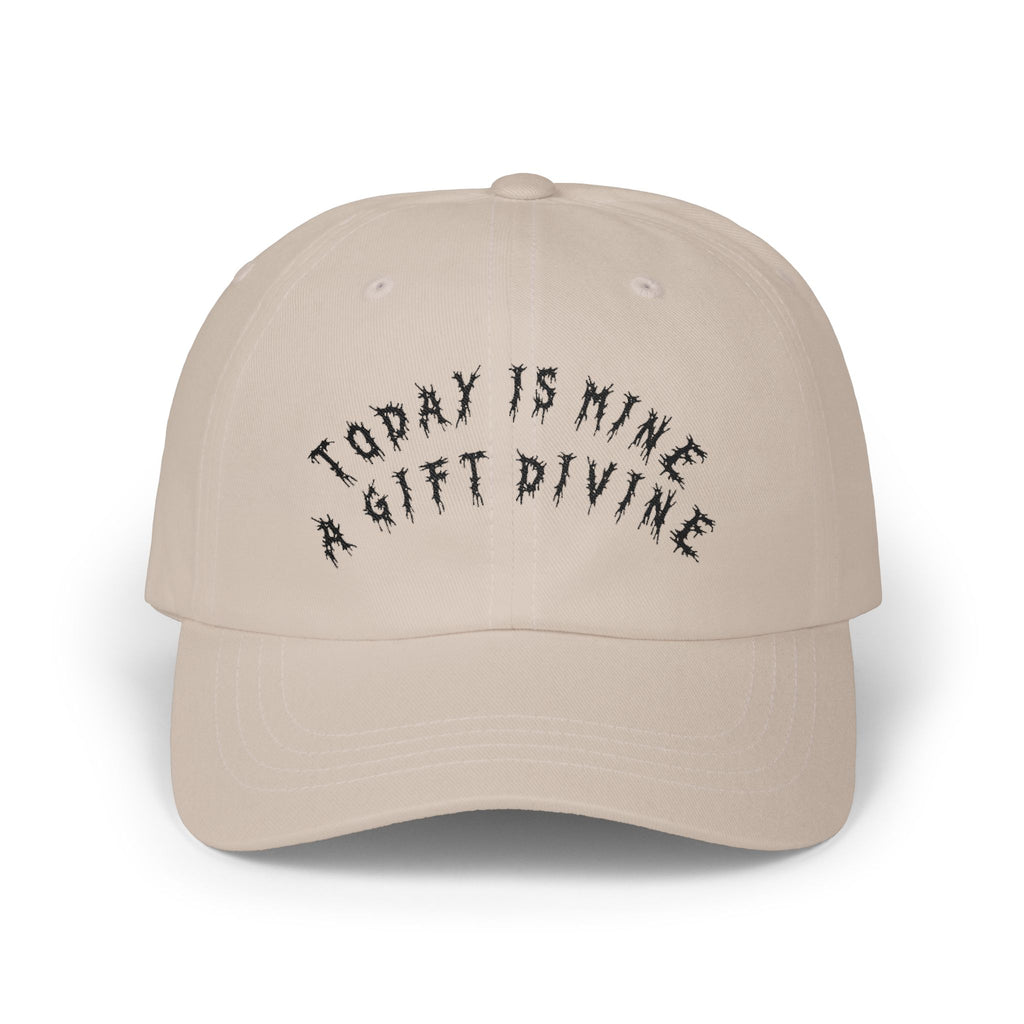 Hvita A Gift Divine Black Text Dad Hat