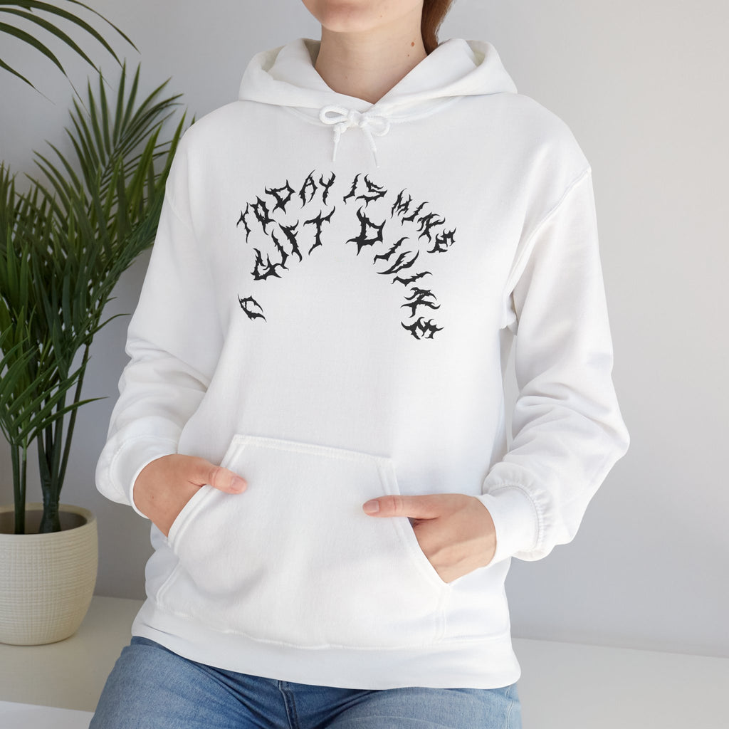 Lundr A Gift Divine Black Text Hoodie