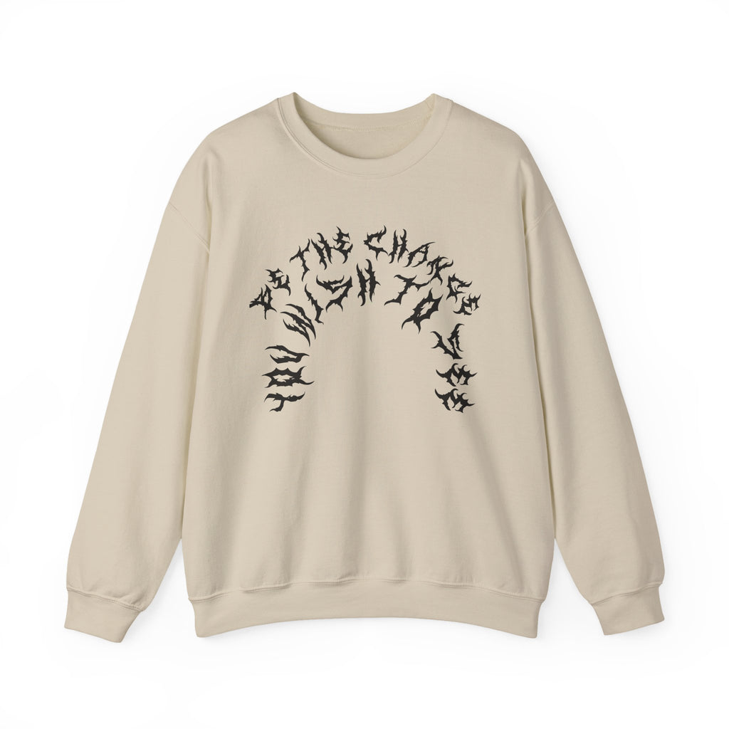 Lundr Be The Change Black Text Crewneck
