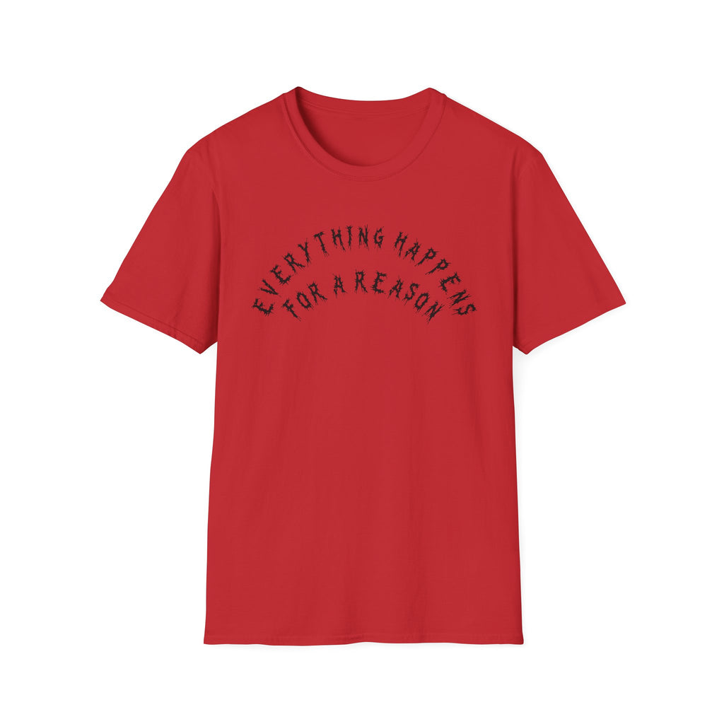 Hvita Everything Happens Black Text Tee