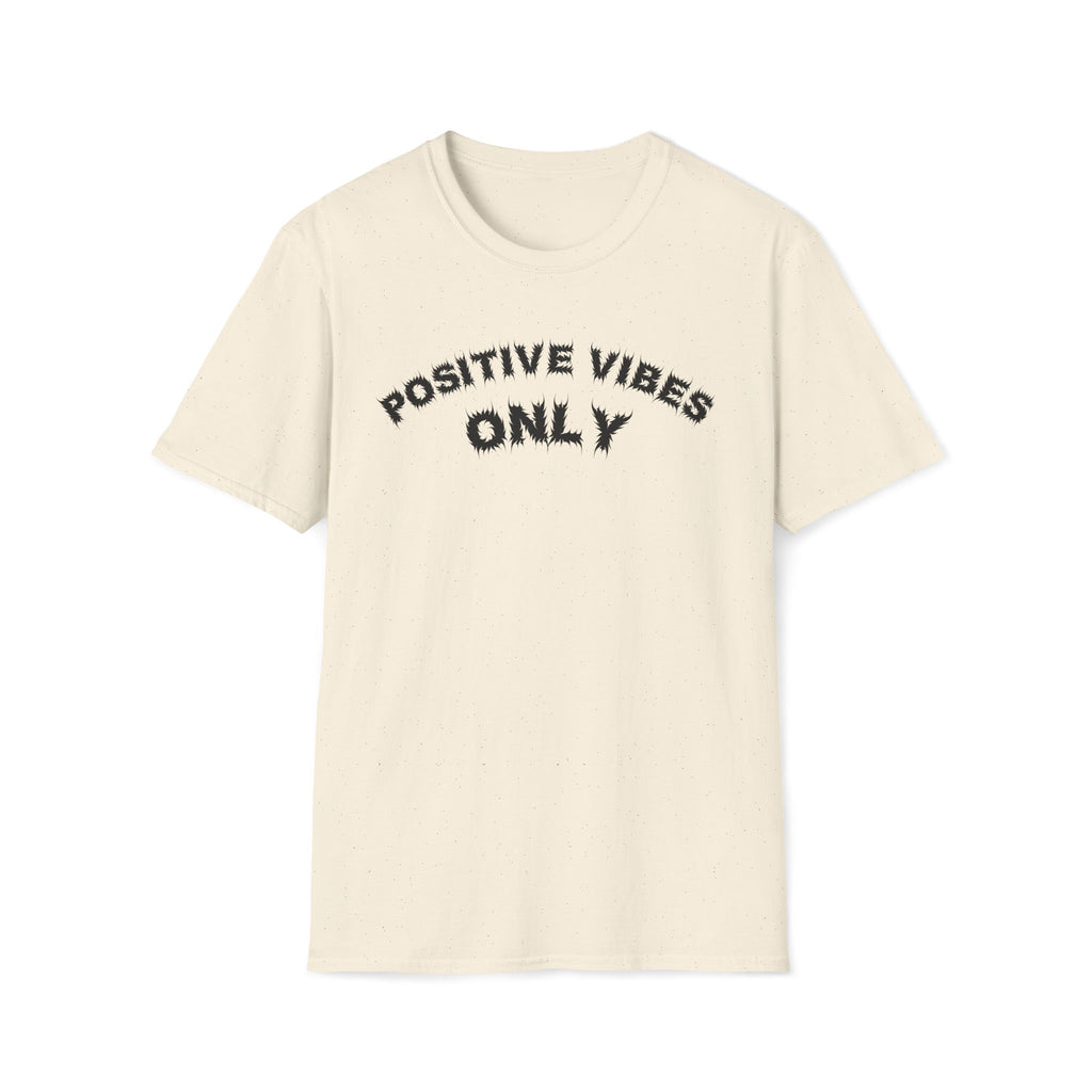 Bildsa Positive Vibes Black Text Tee