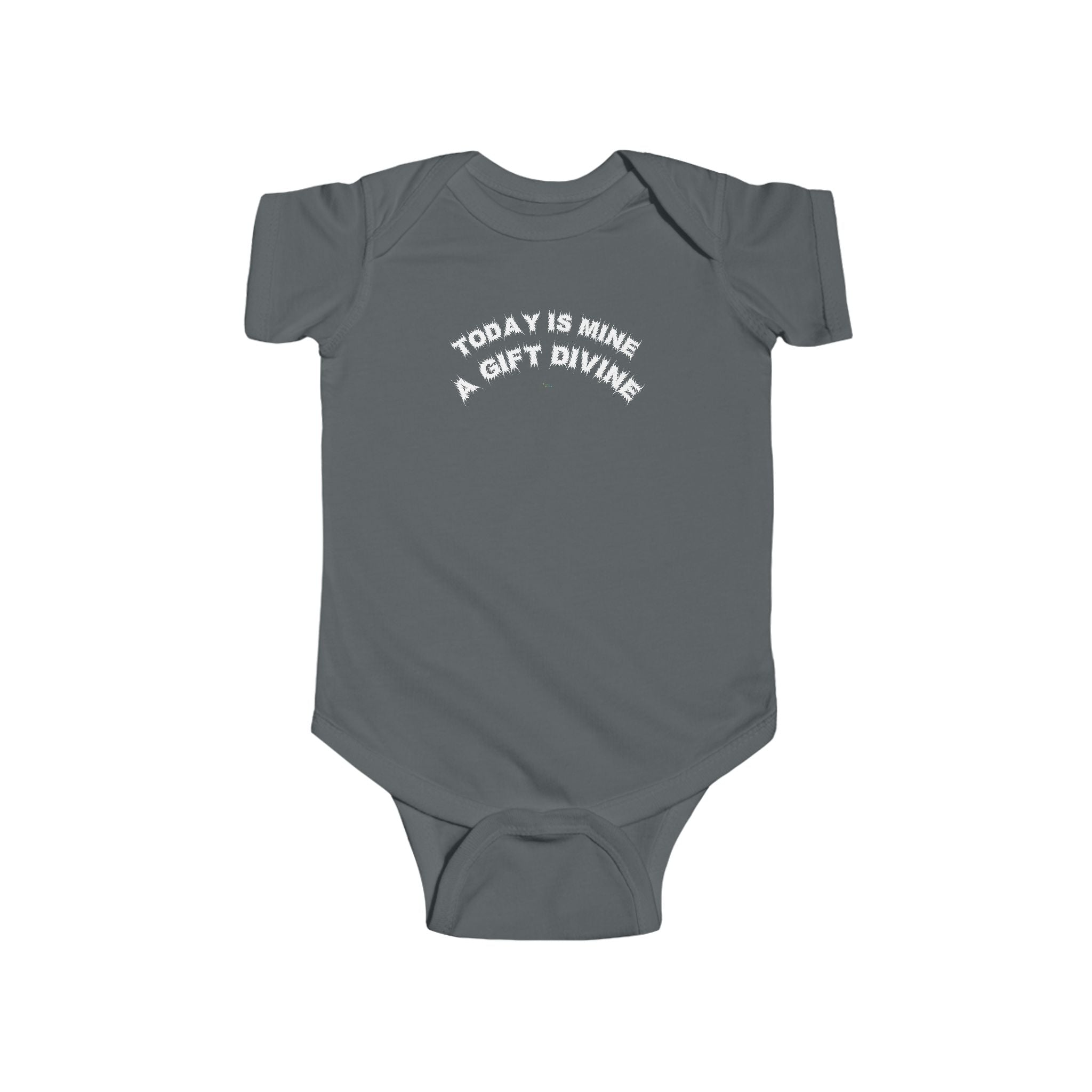 Bildsa A Gift Divine White Text Baby Onesie