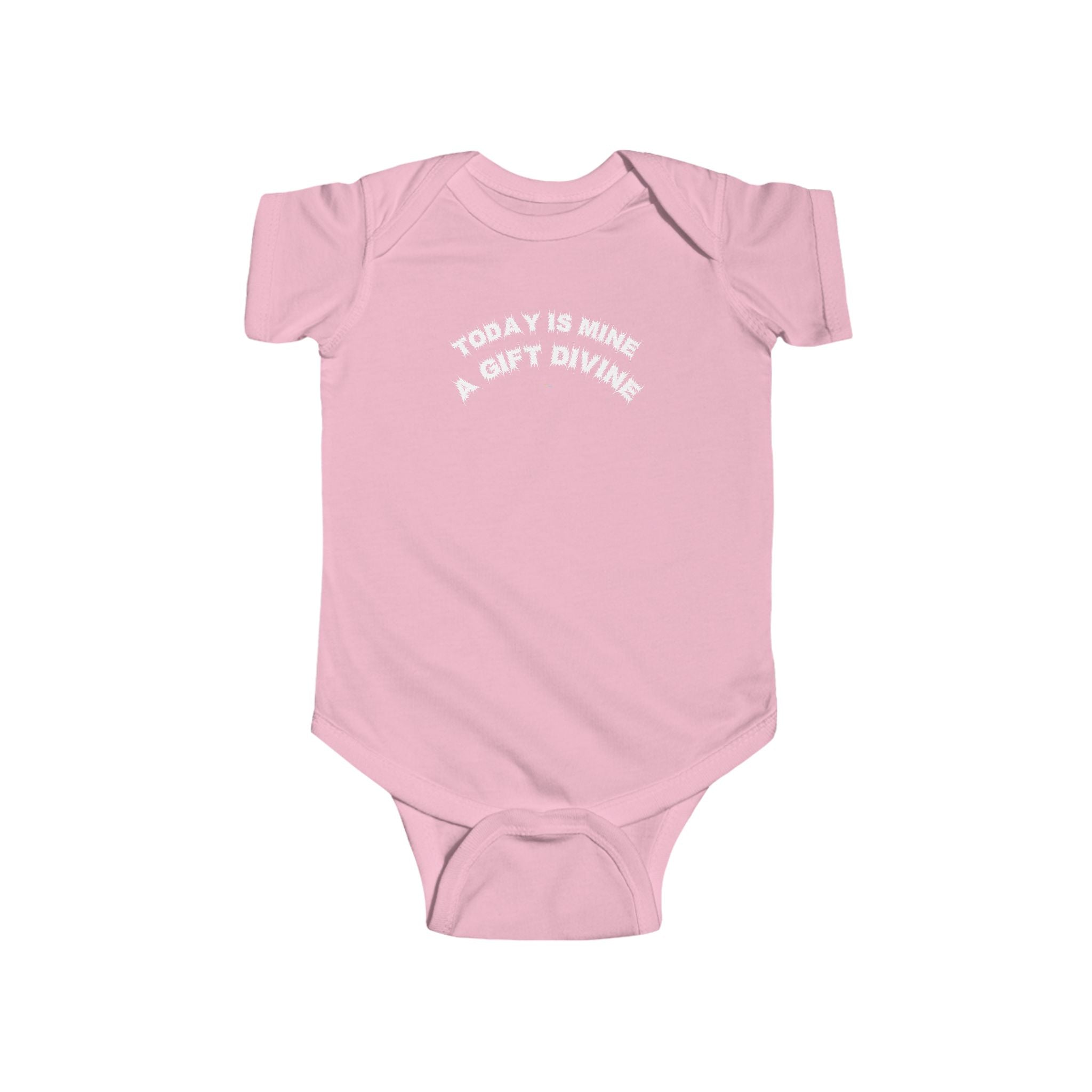 Bildsa A Gift Divine White Text Baby Onesie